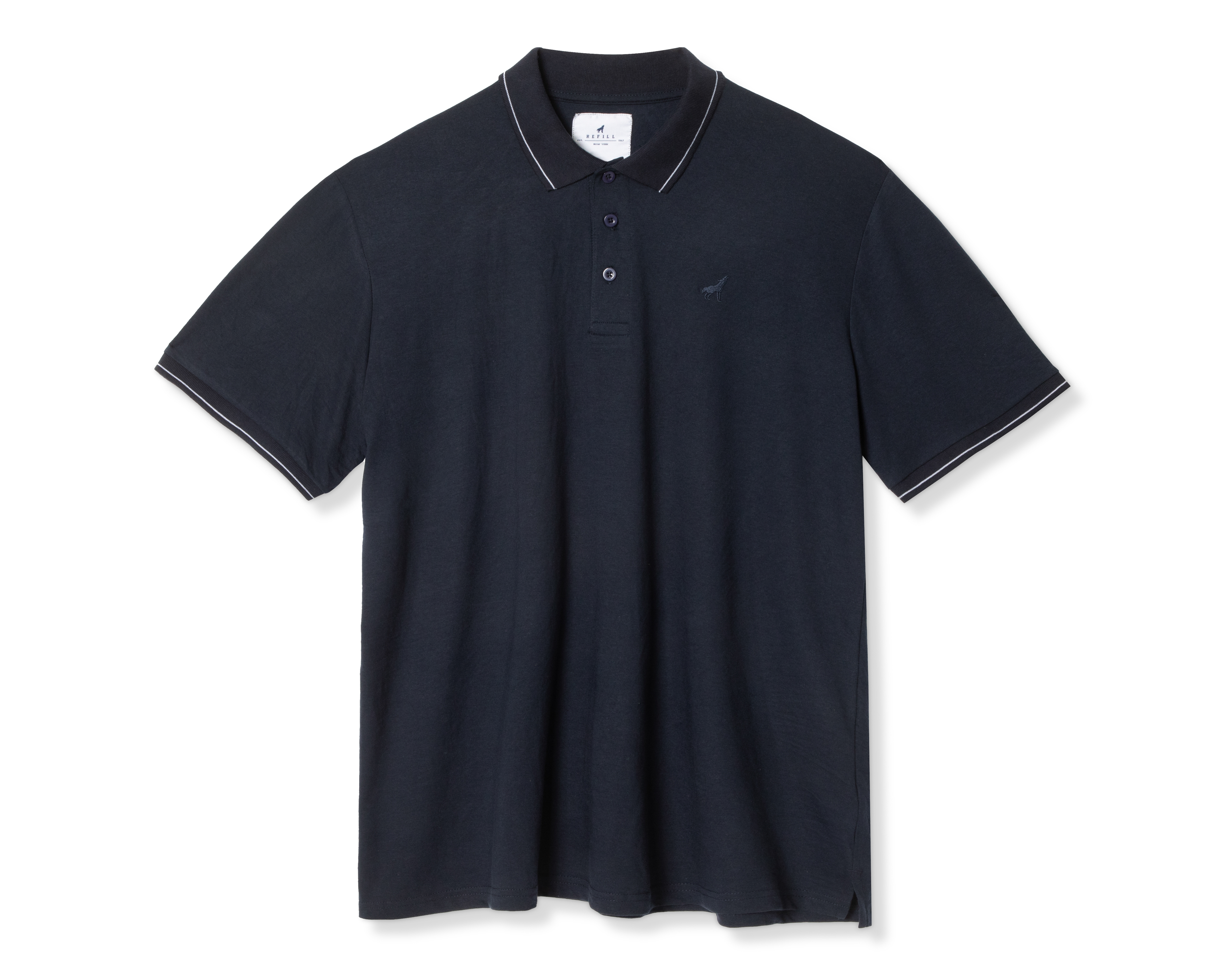 Foto 7 pulgar | Foto 6 | Playera Polo Refill Azul Marino para Hombre