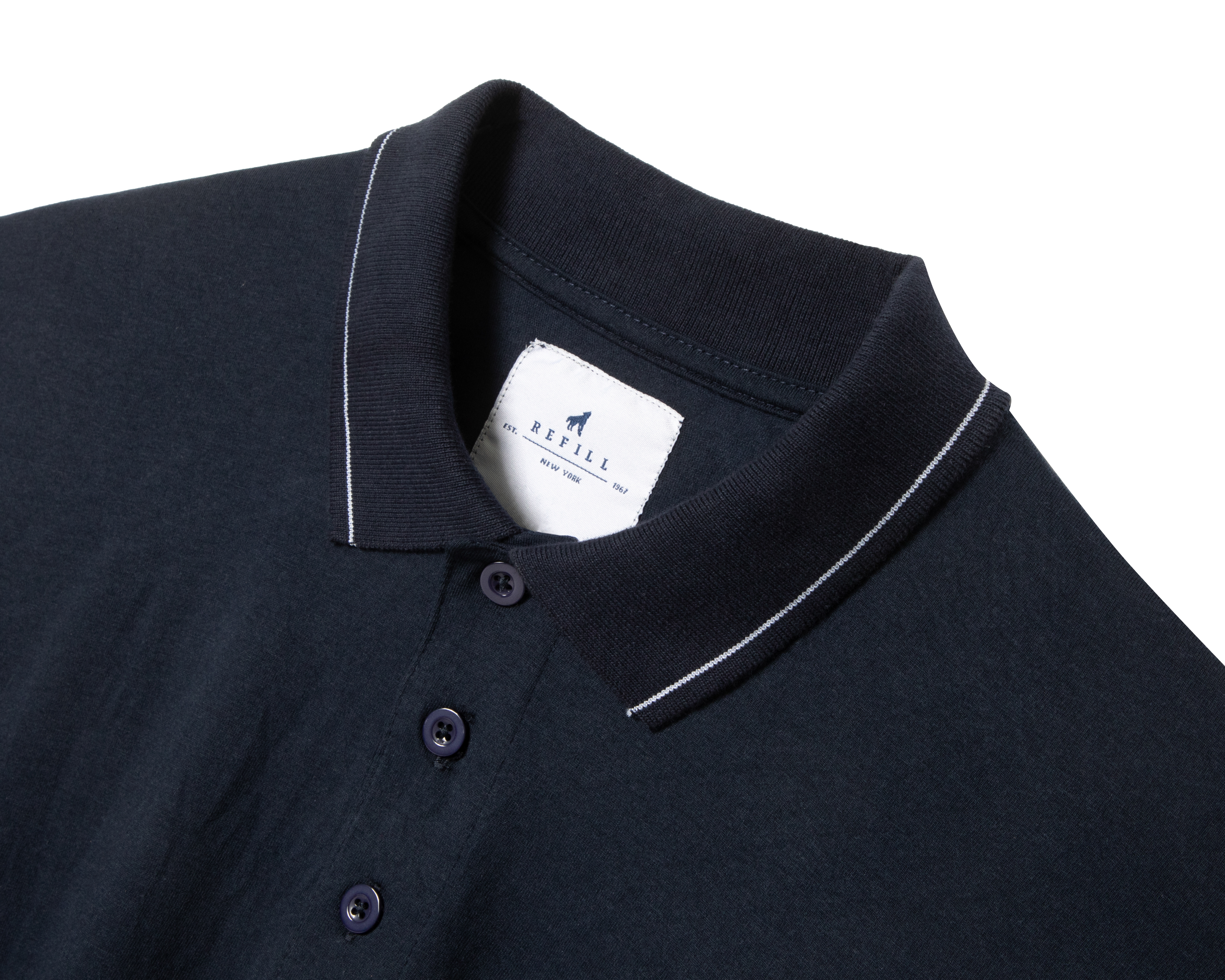 Foto 8 | Foto 8 | Playera Polo Refill Azul Marino para Hombre