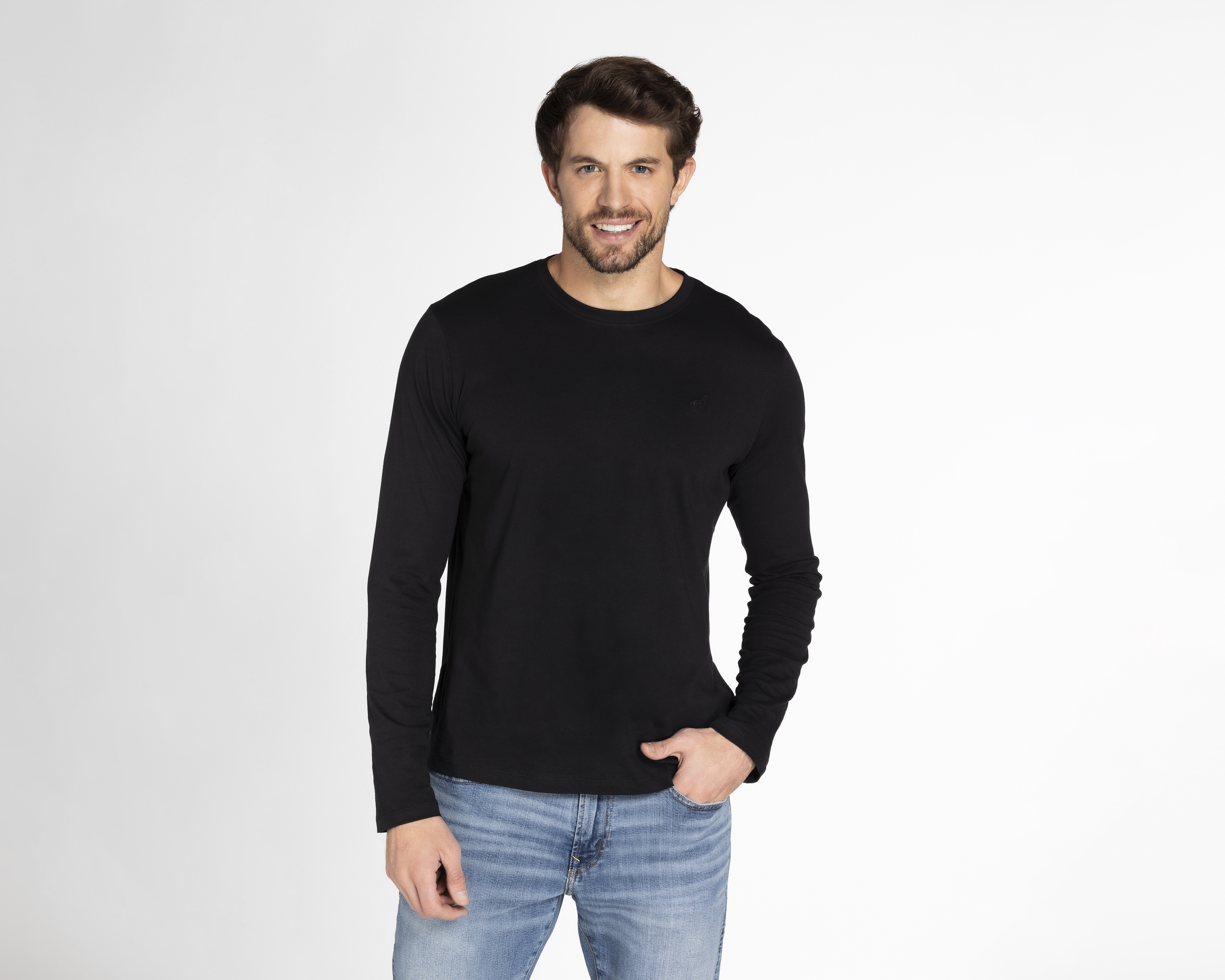 Foto 2 pulgar | Foto 1 | Playera Refill Cuello Redondo