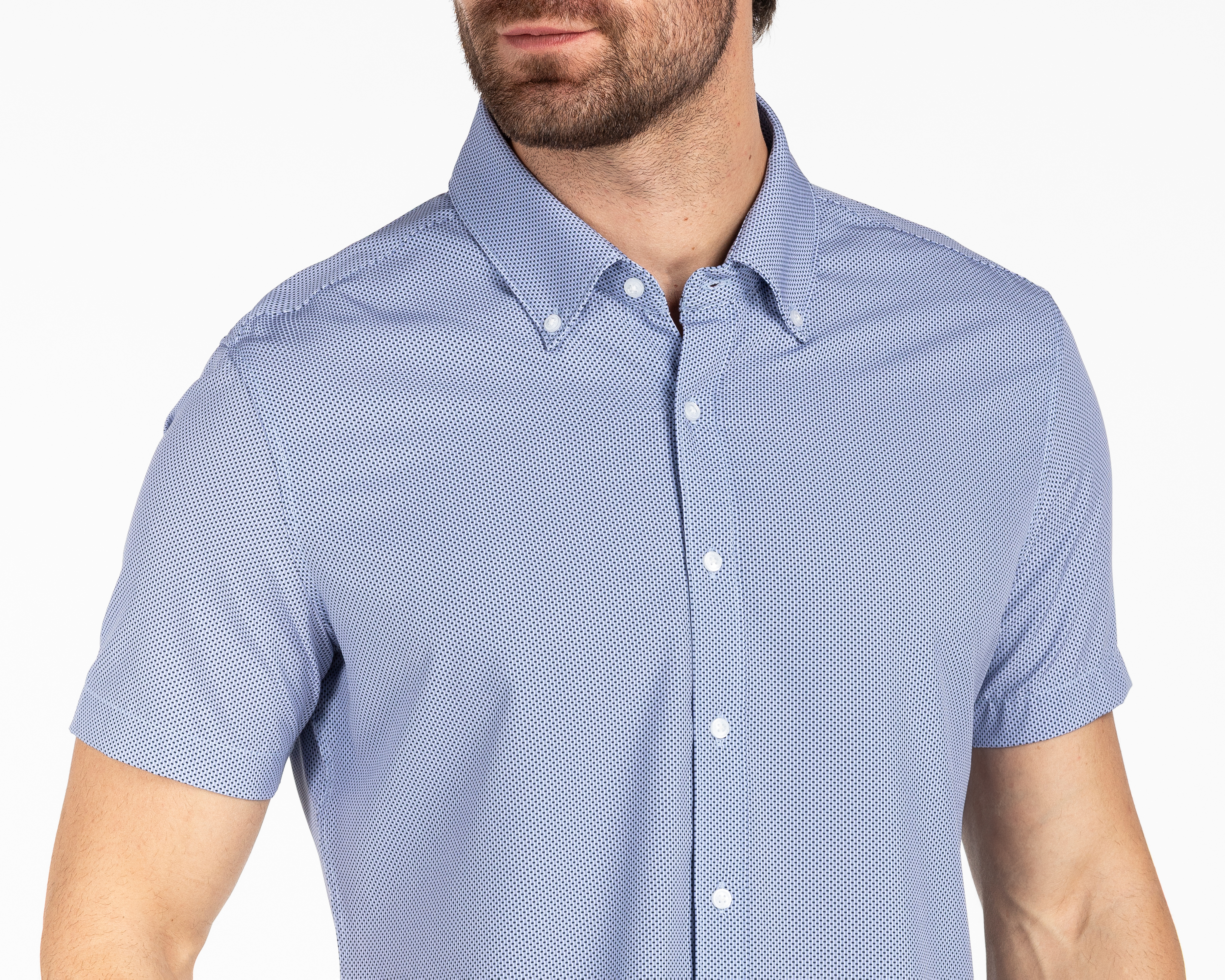 Foto 4 pulgar | Foto 3 | Camisa Casual Porto Sur Regular con Miniprint