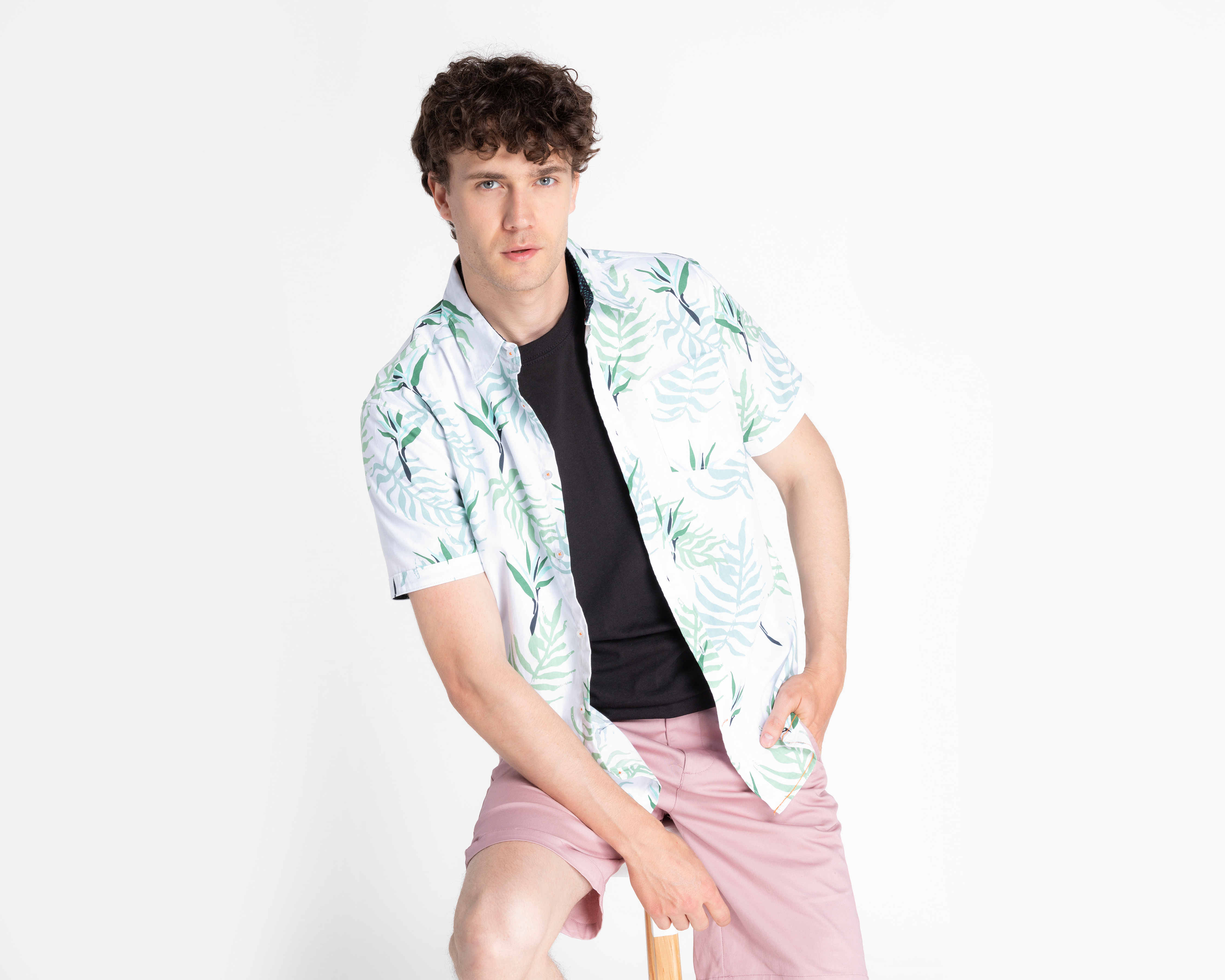 Camisa de Moda Refill Regular Fit Estampado Floral