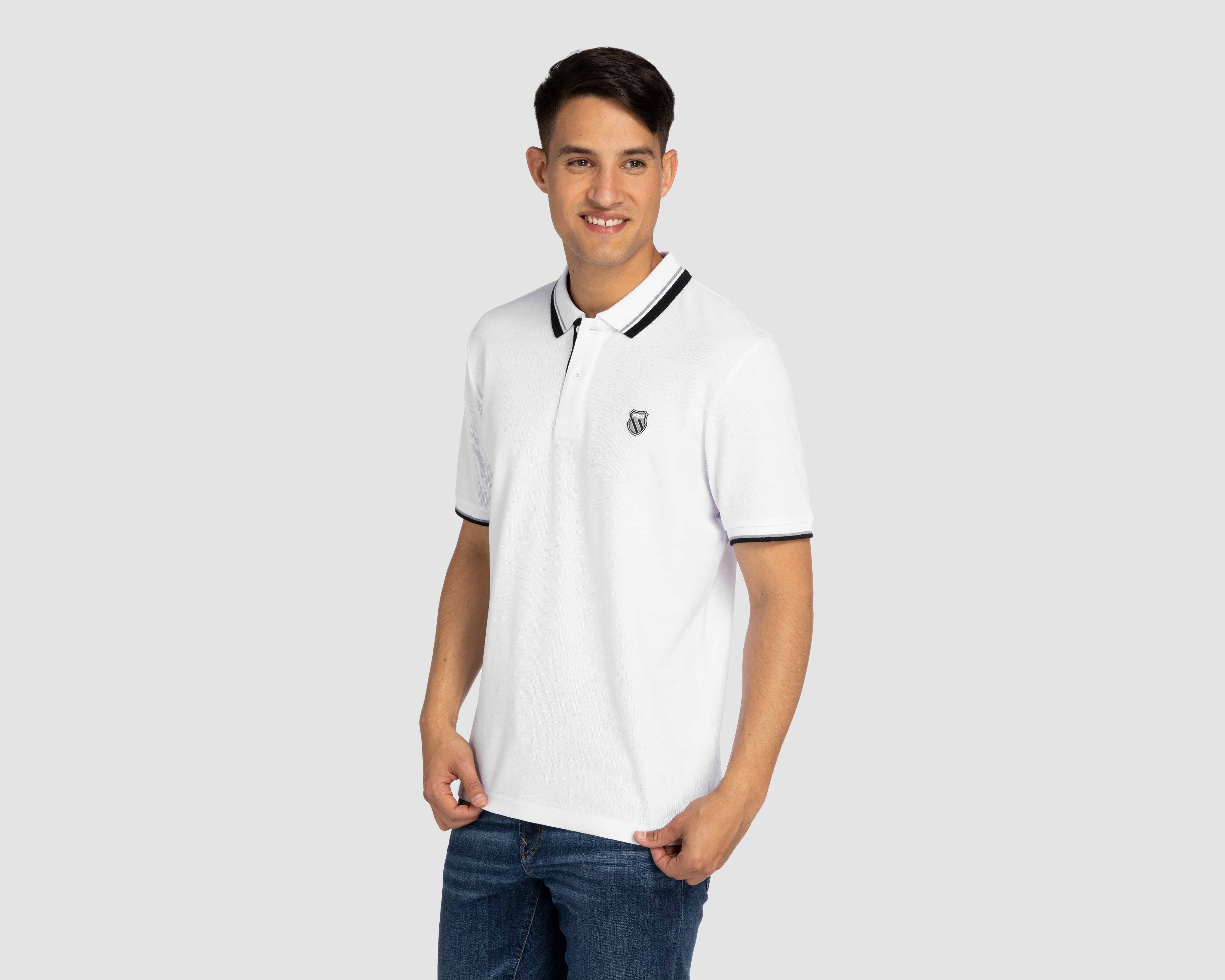 Playera Polo K-Swiss Blanca para Hombre