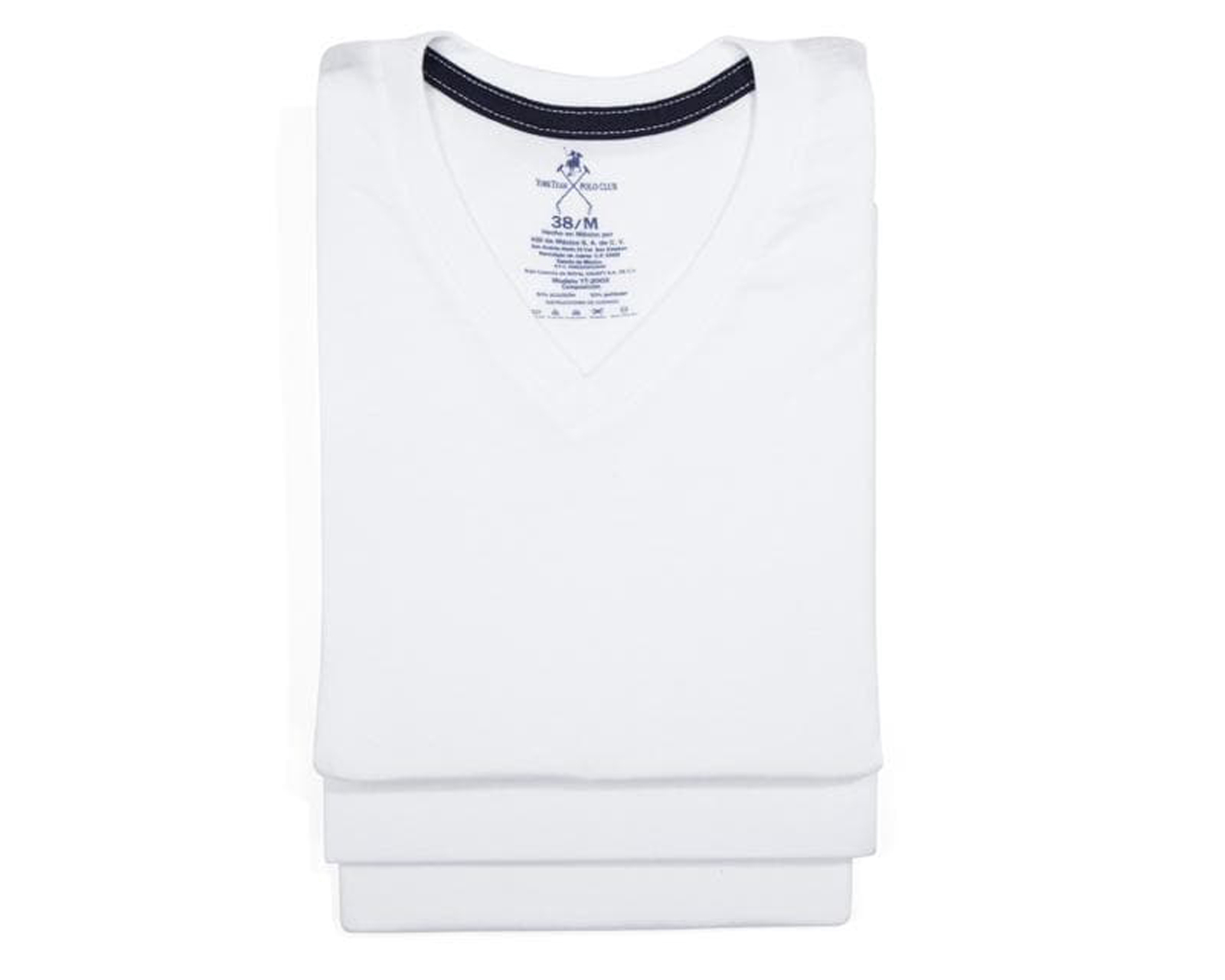 Foto 5 pulgar | Foto 6 | Playera Interior Cuello V York Team Polo Club 3 Piezas
