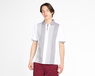 Foto 1 | Foto 1 | Playera Polo Porto Sur Blanca con Franjas para Hombre