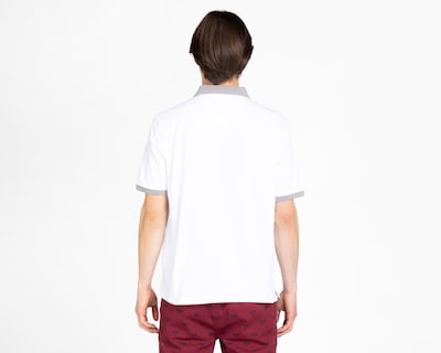 Foto 2 | Foto 2 | Playera Polo Porto Sur Blanca con Franjas para Hombre