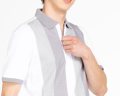 Foto 3 | Foto 3 | Playera Polo Porto Sur Blanca con Franjas para Hombre