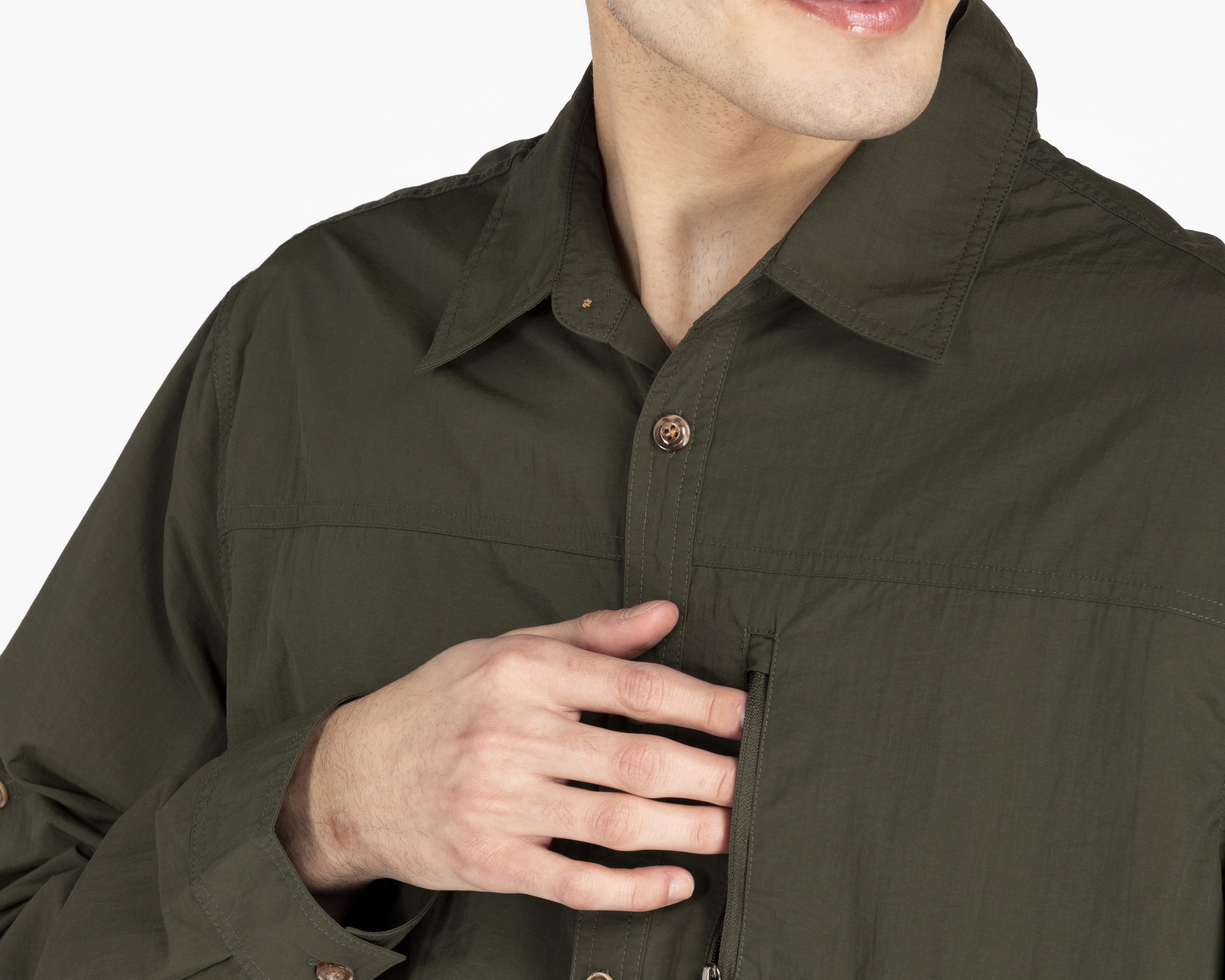 Foto 5 pulgar | Foto 4 | Camisa de Moda Refill Regular Verde