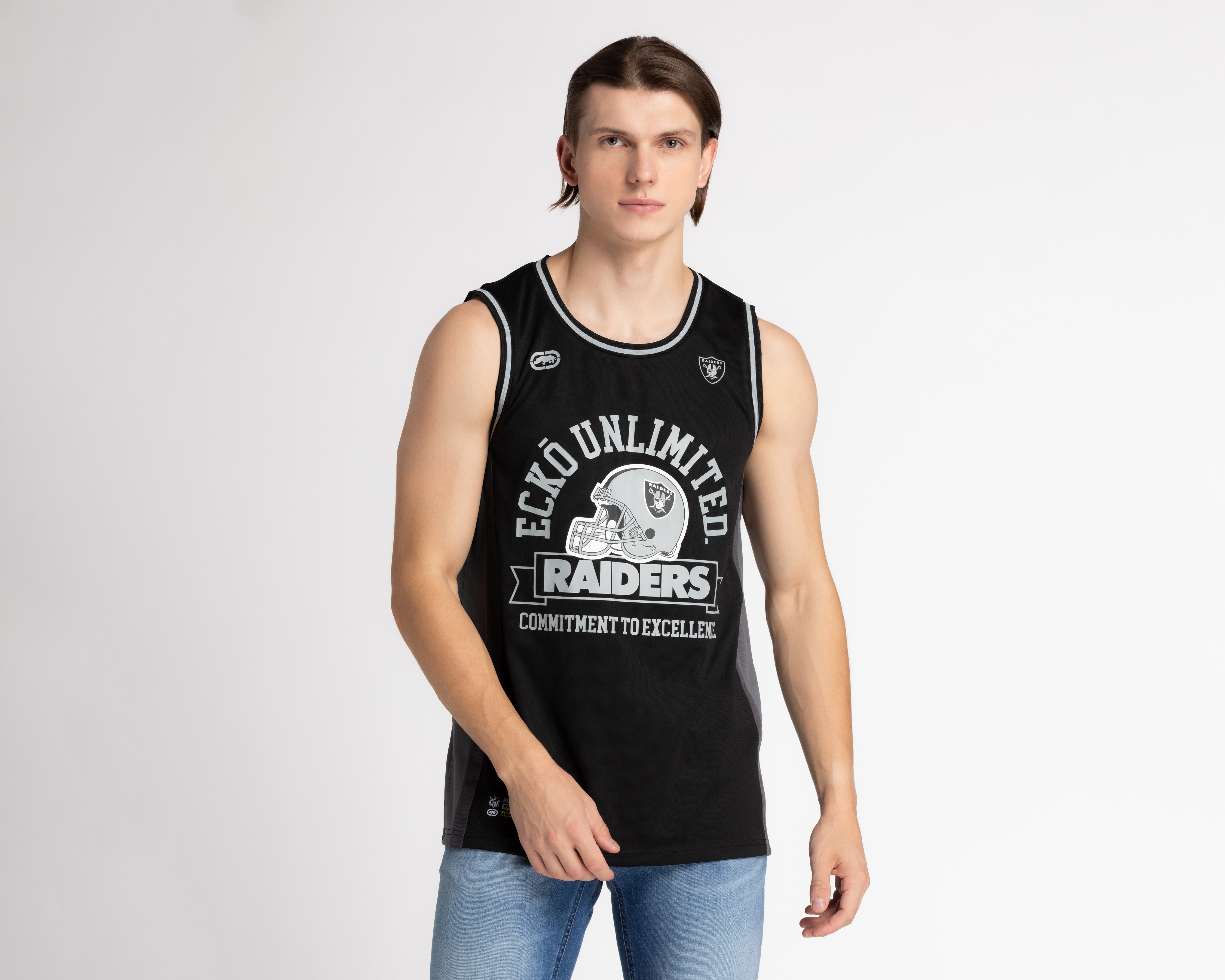 Foto 2 pulgar | Foto 1 | Playera Eckó Unltd. Las Vegas Raiders Cuello Redondo