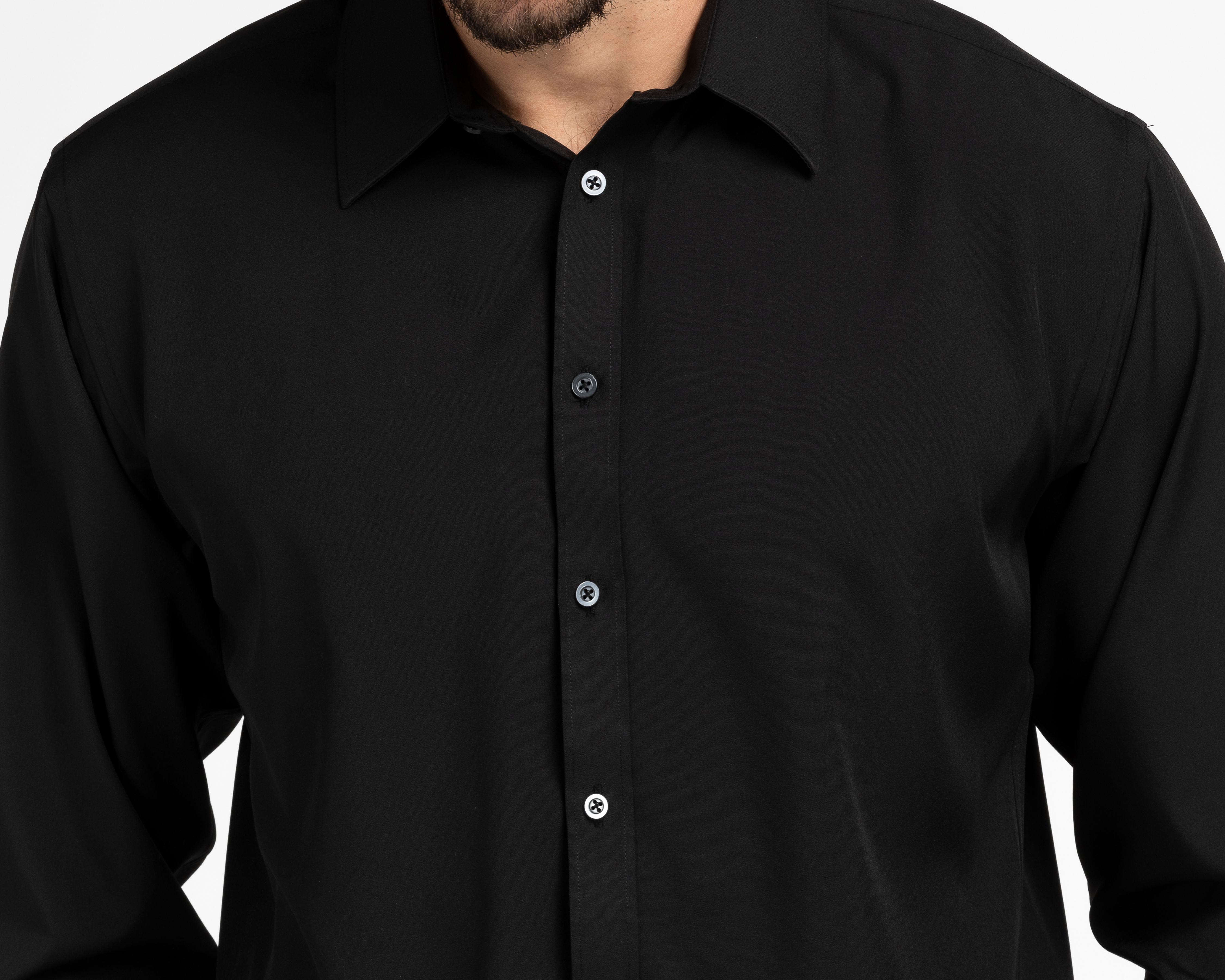 Foto 4 pulgar | Foto 3 | Camisa Casual Wall Street Regular Fit Negra