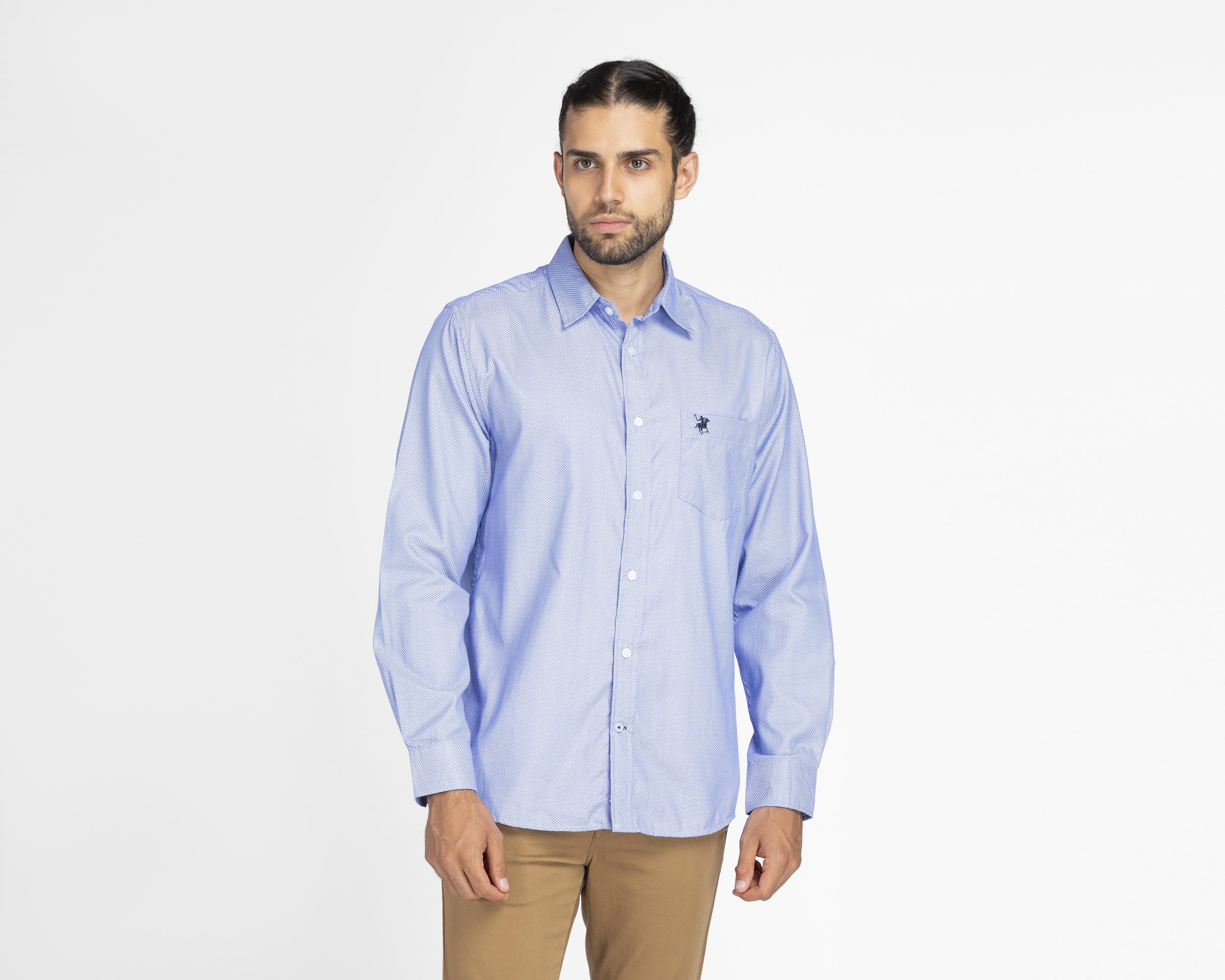 Foto 2 pulgar | Foto 1 | Camisa Casual York Team Polo Club Slim con Print de Puntos