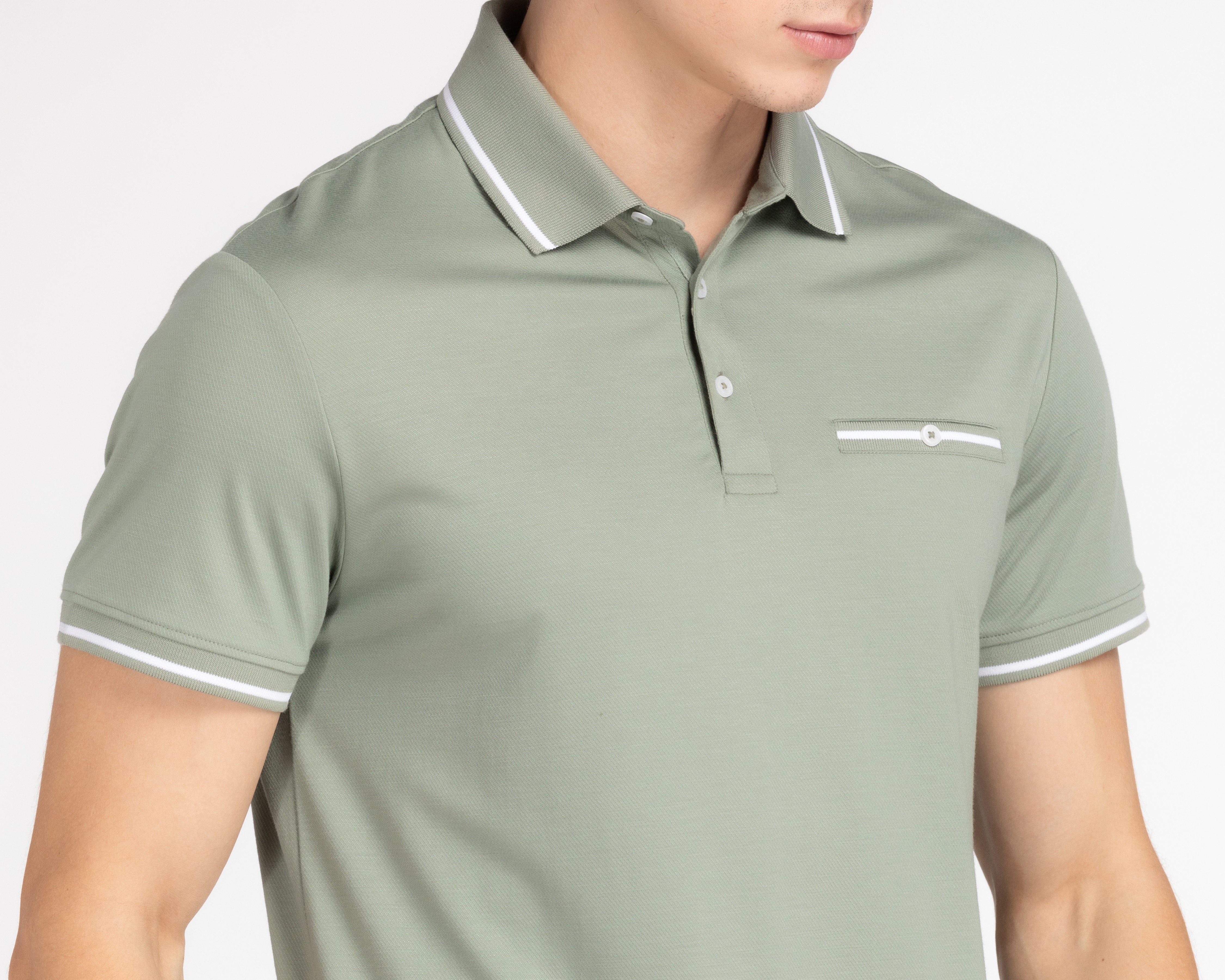 Foto 4 pulgar | Foto 3 | Playera Polo Porto Sur Verde para Hombre