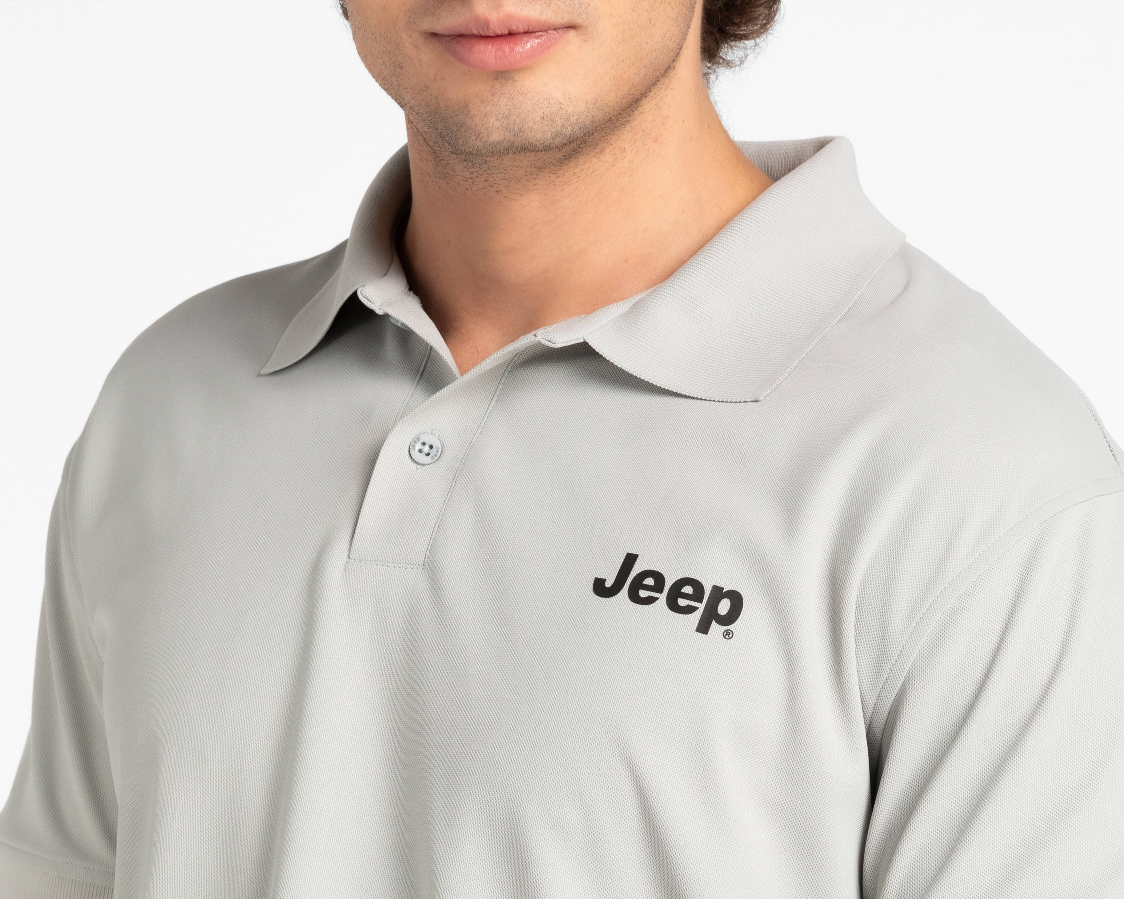 Foto 4 pulgar | Foto 3 | Playera Polo Jeep Gris para Hombre