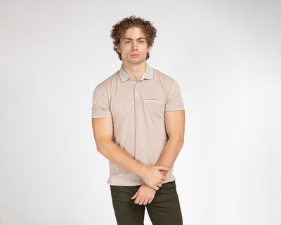 Foto 1 | Foto 1 | Playera Polo Porto Sur Beige para Hombre