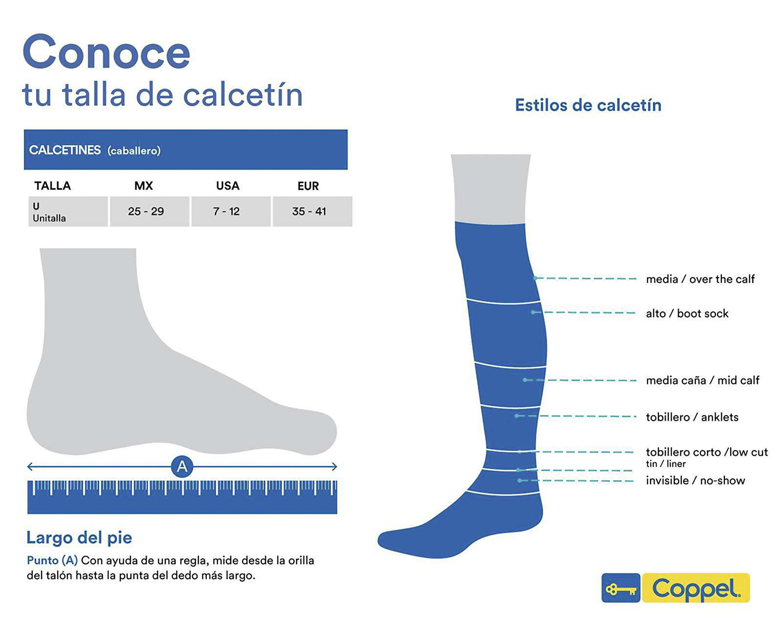 Foto 6 pulgar | Foto 5 | Calcetas de Vestir Largas Lee para Hombre 6 Pares