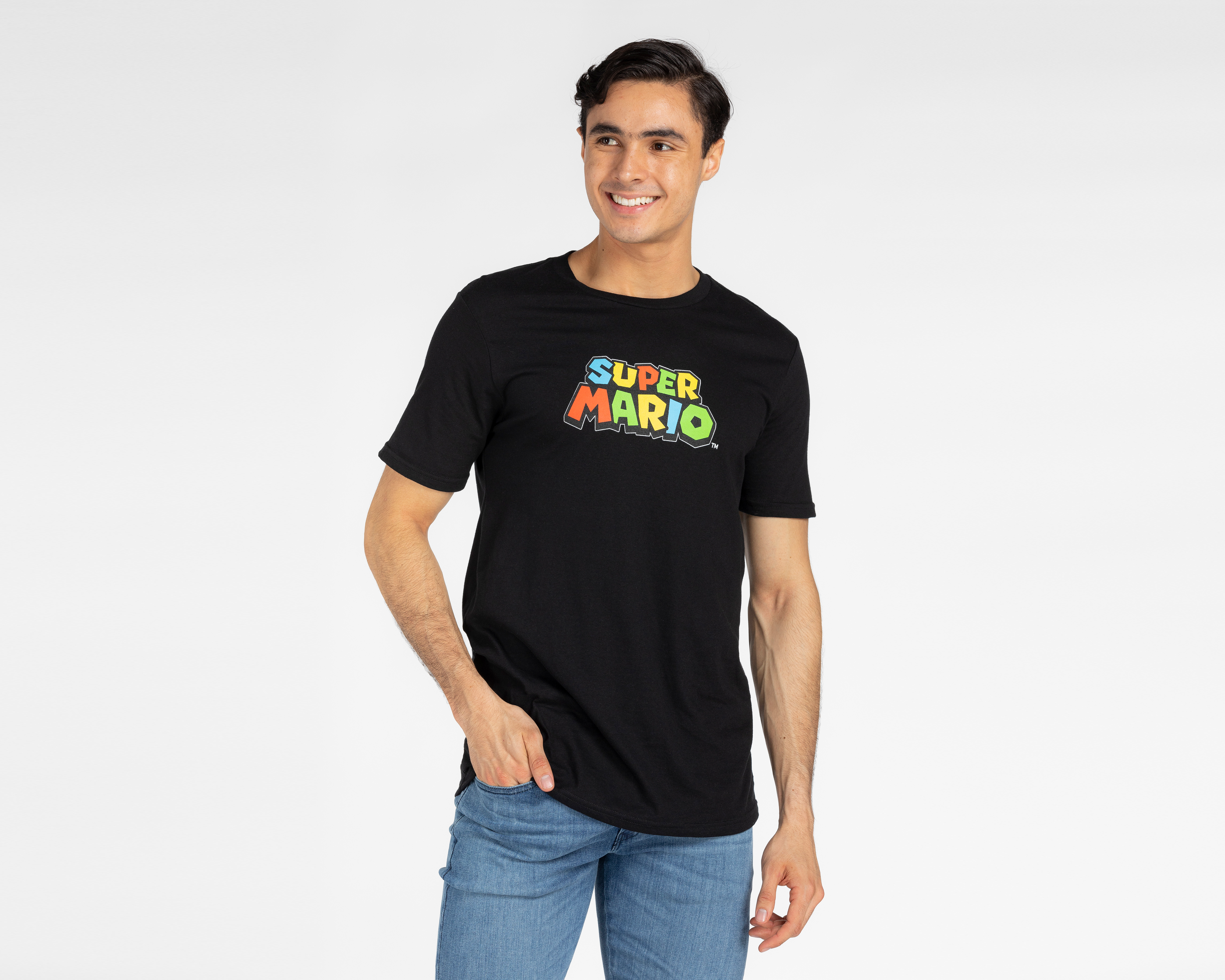 Playera Mario Bros Cuello Redondo
