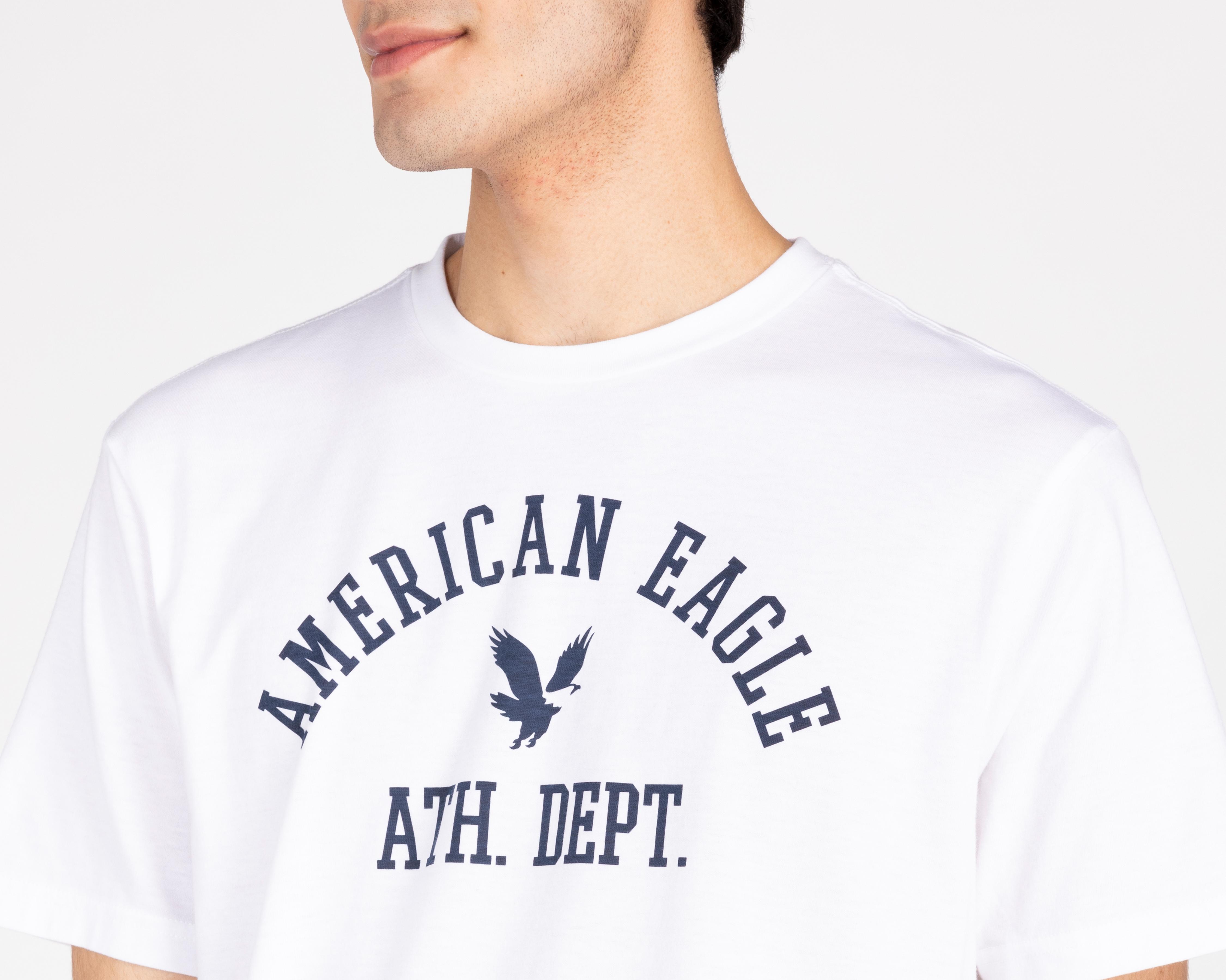Foto 4 pulgar | Foto 3 | Playera American Eagle Cuello Redondo