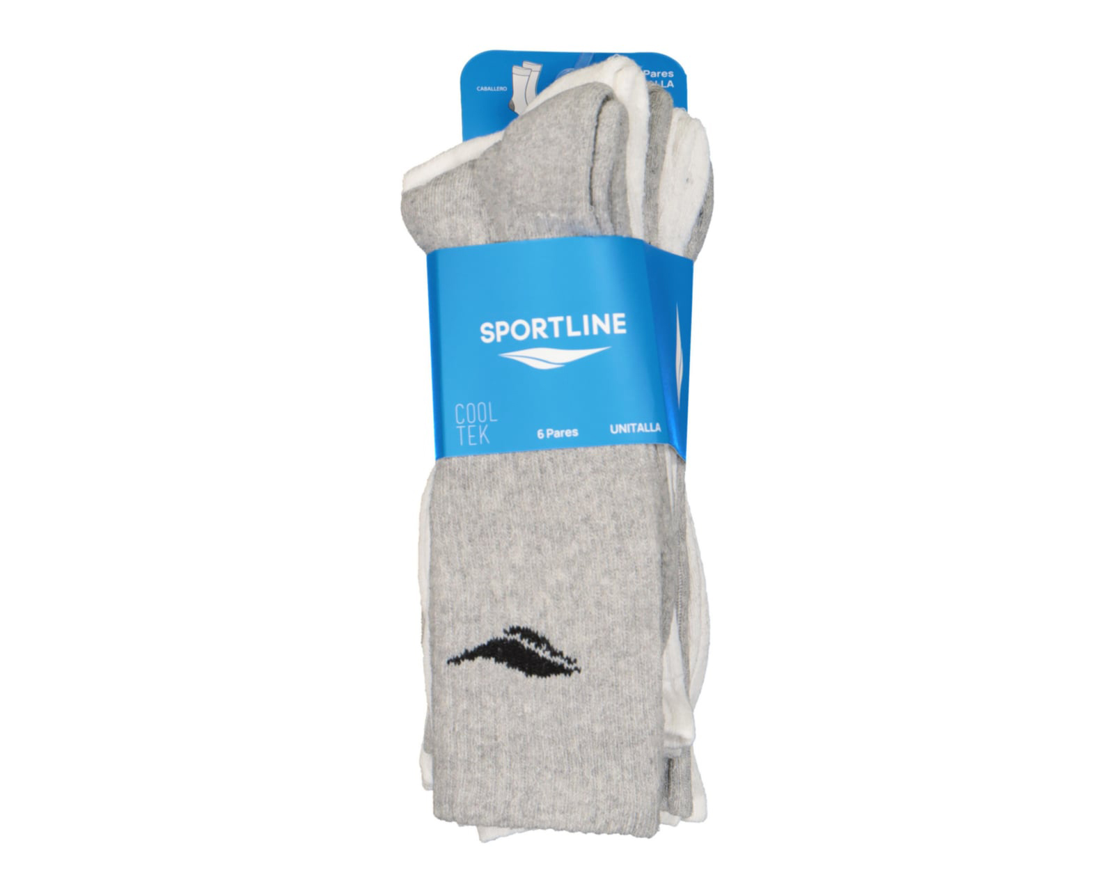 Foto 3 | Foto 3 | Calcetas Deportivas Largas Sportline Cool-Tek para Hombre 6 Pares