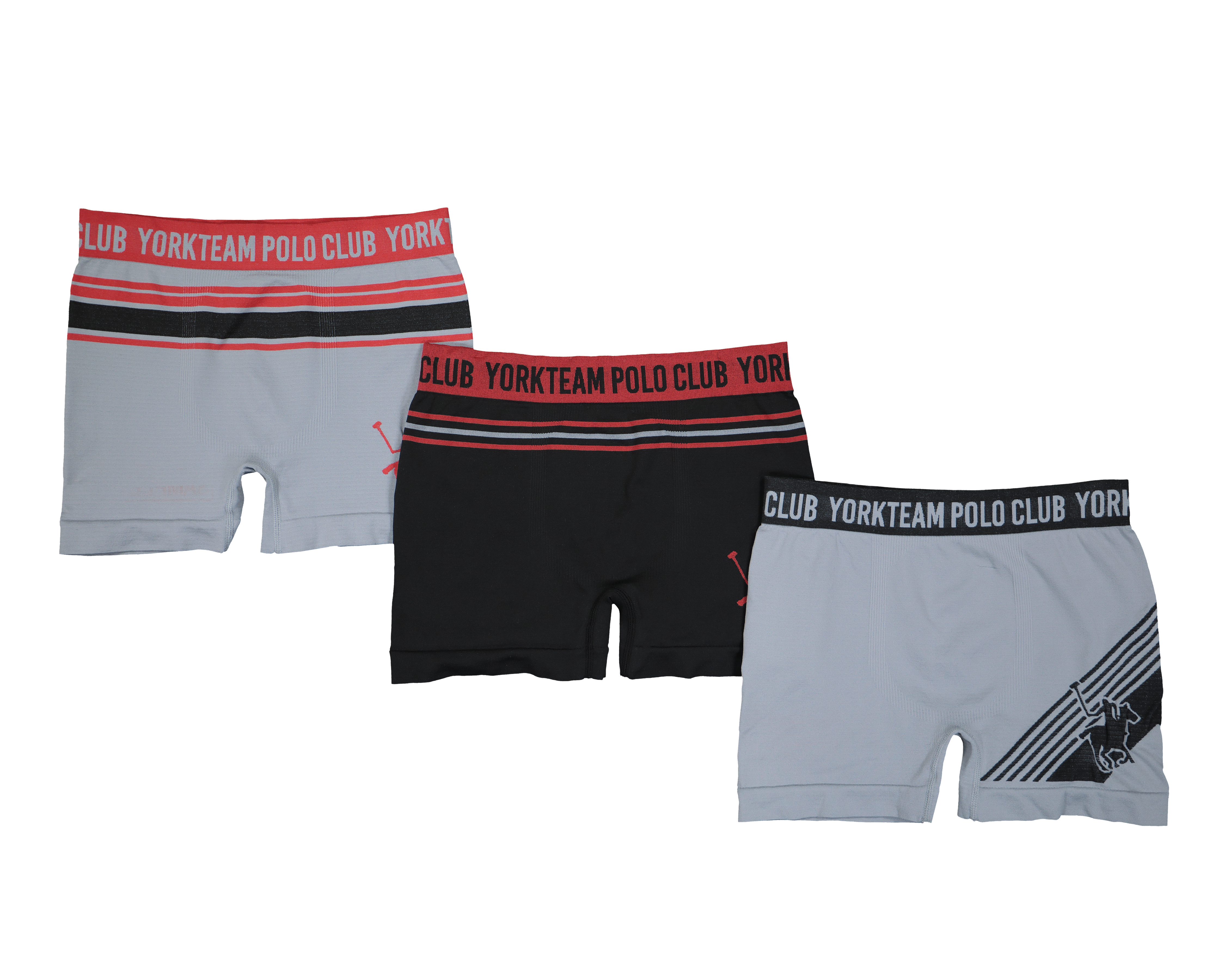 Bóxer Corto York Team Polo Club 3 Piezas
