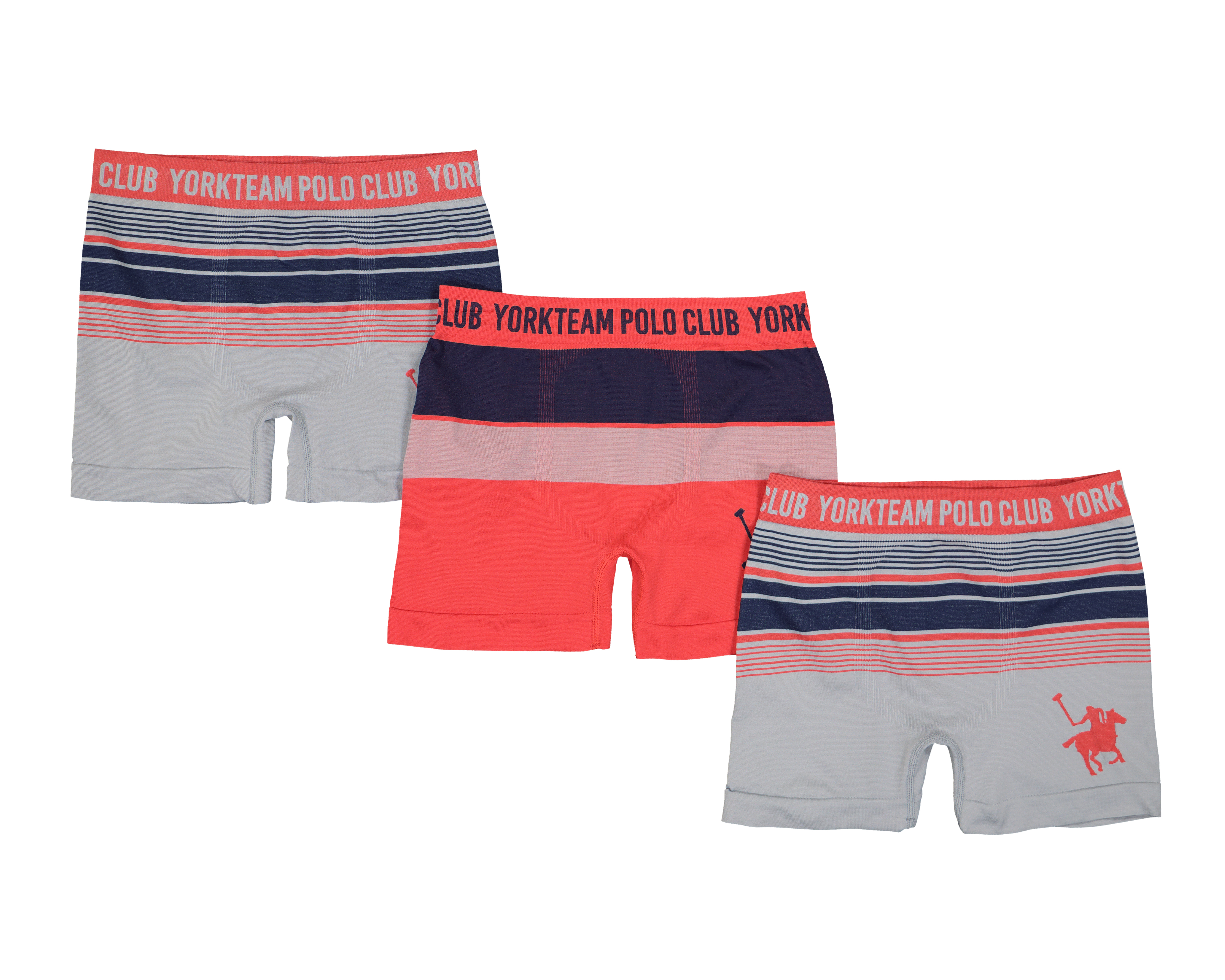 Bóxer Corto York Team Polo Club 3 Piezas