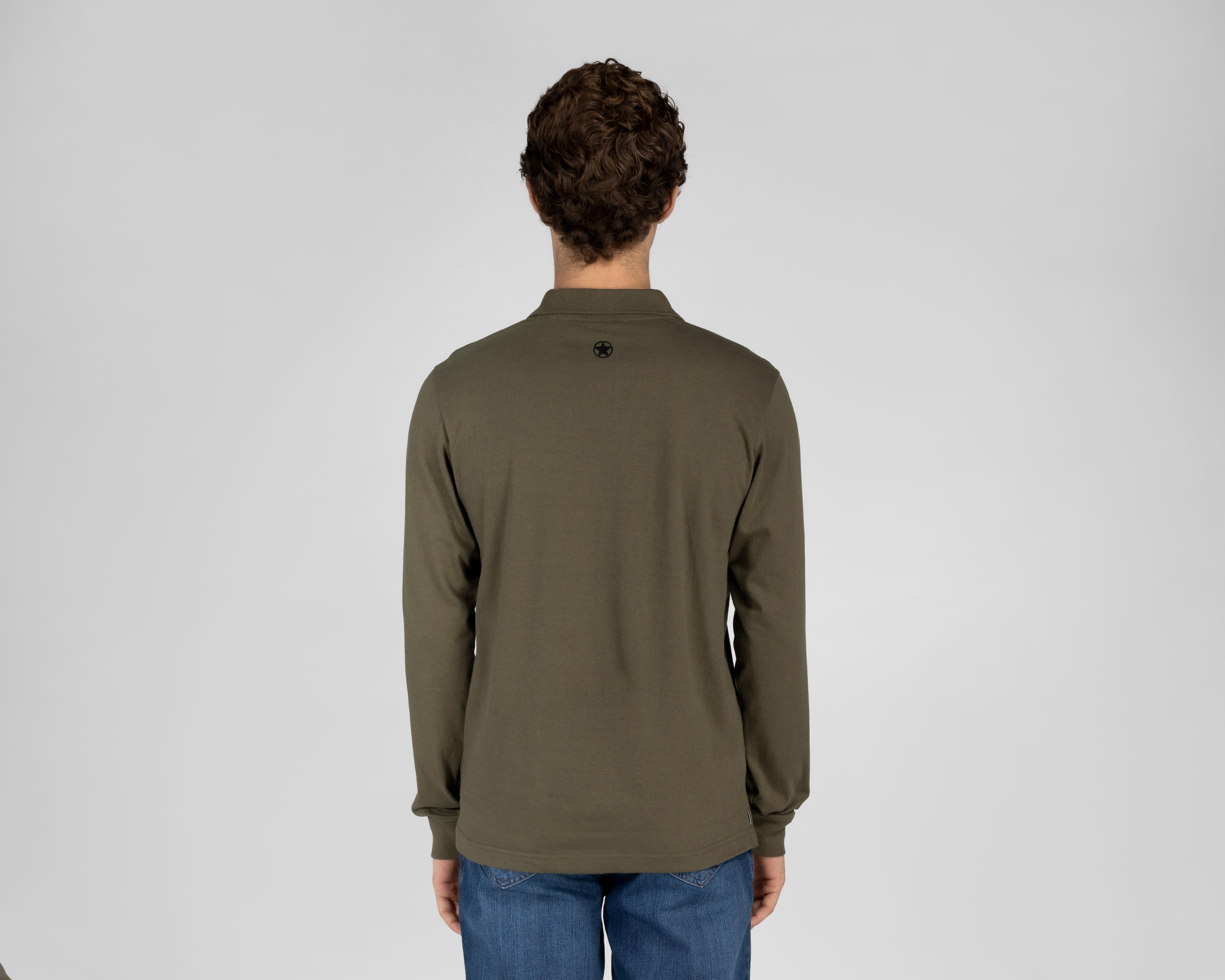 Foto 2 | Foto 2 | Playera Polo Jeep Manga Larga Verde para Hombre