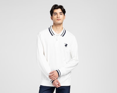 Foto 1 | Foto 1 | Playera Polo York Team Polo Club Manga Larga Blanca para Hombre