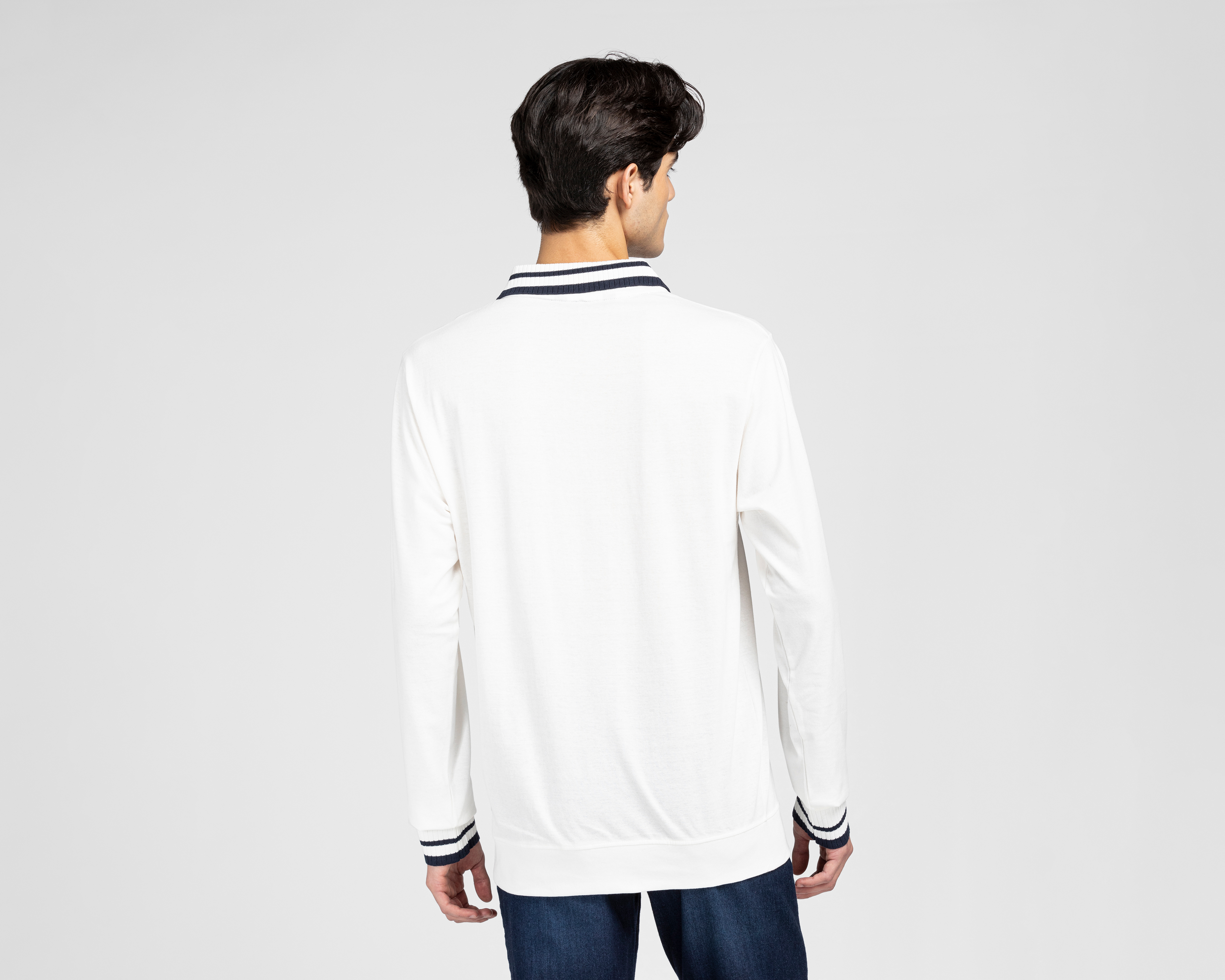 Foto 3 pulgar | Foto 2 | Playera Polo York Team Polo Club Manga Larga Blanca para Hombre