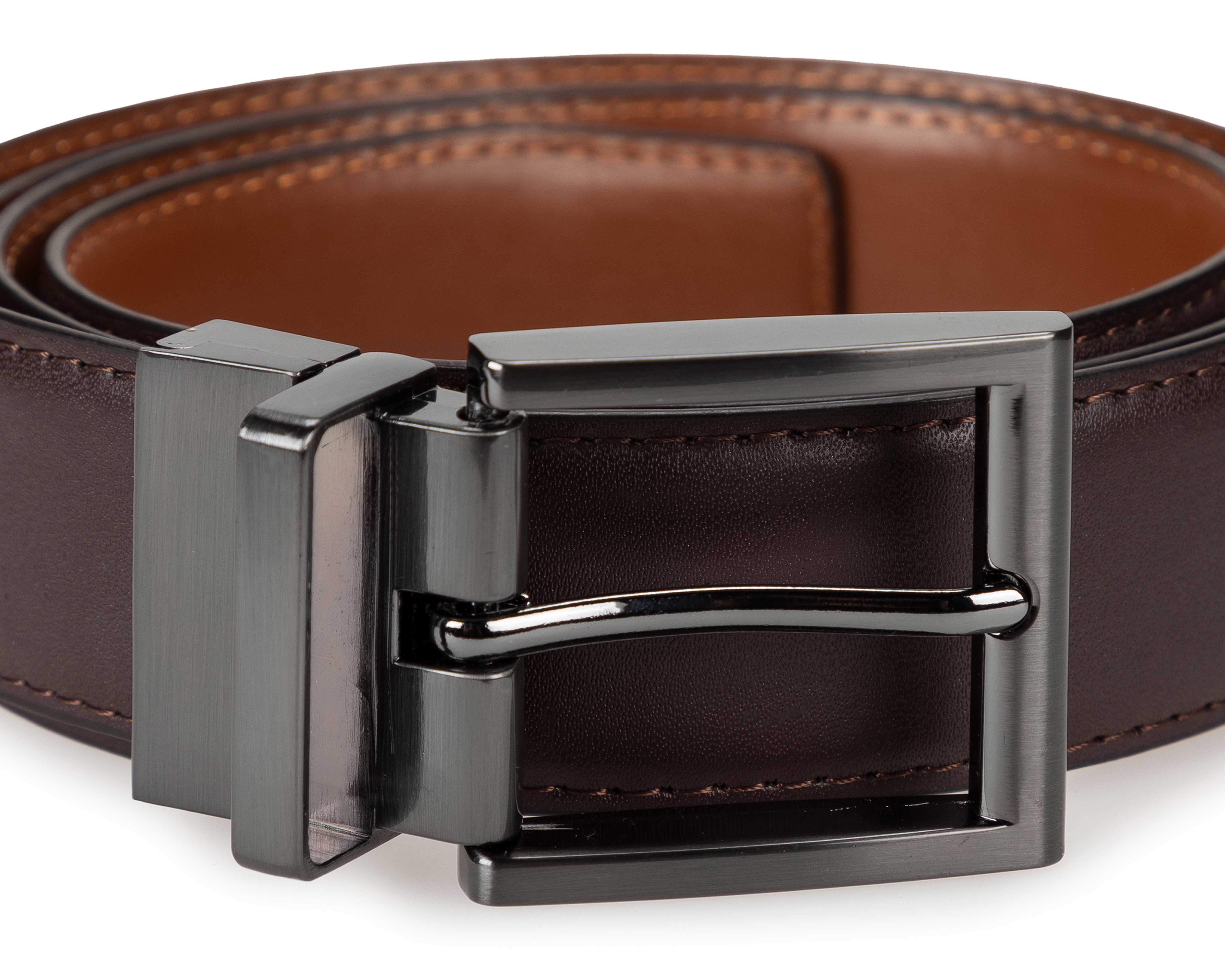 Foto 4 pulgar | Foto 3 | Cinturón Wall Street Reversible