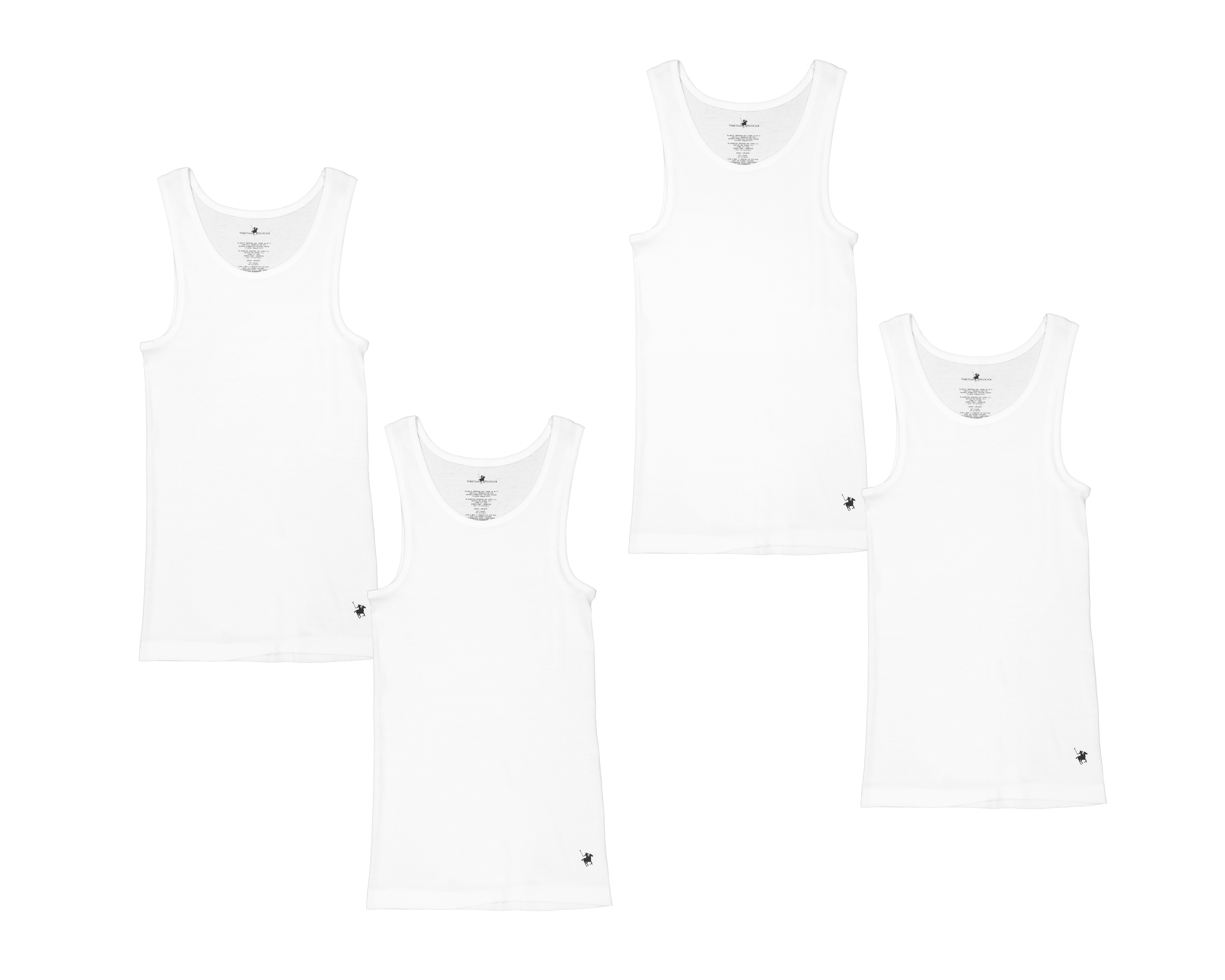 Foto 2 pulgar | Foto 1 | Camiseta Interior York Team Polo Club 4 Piezas