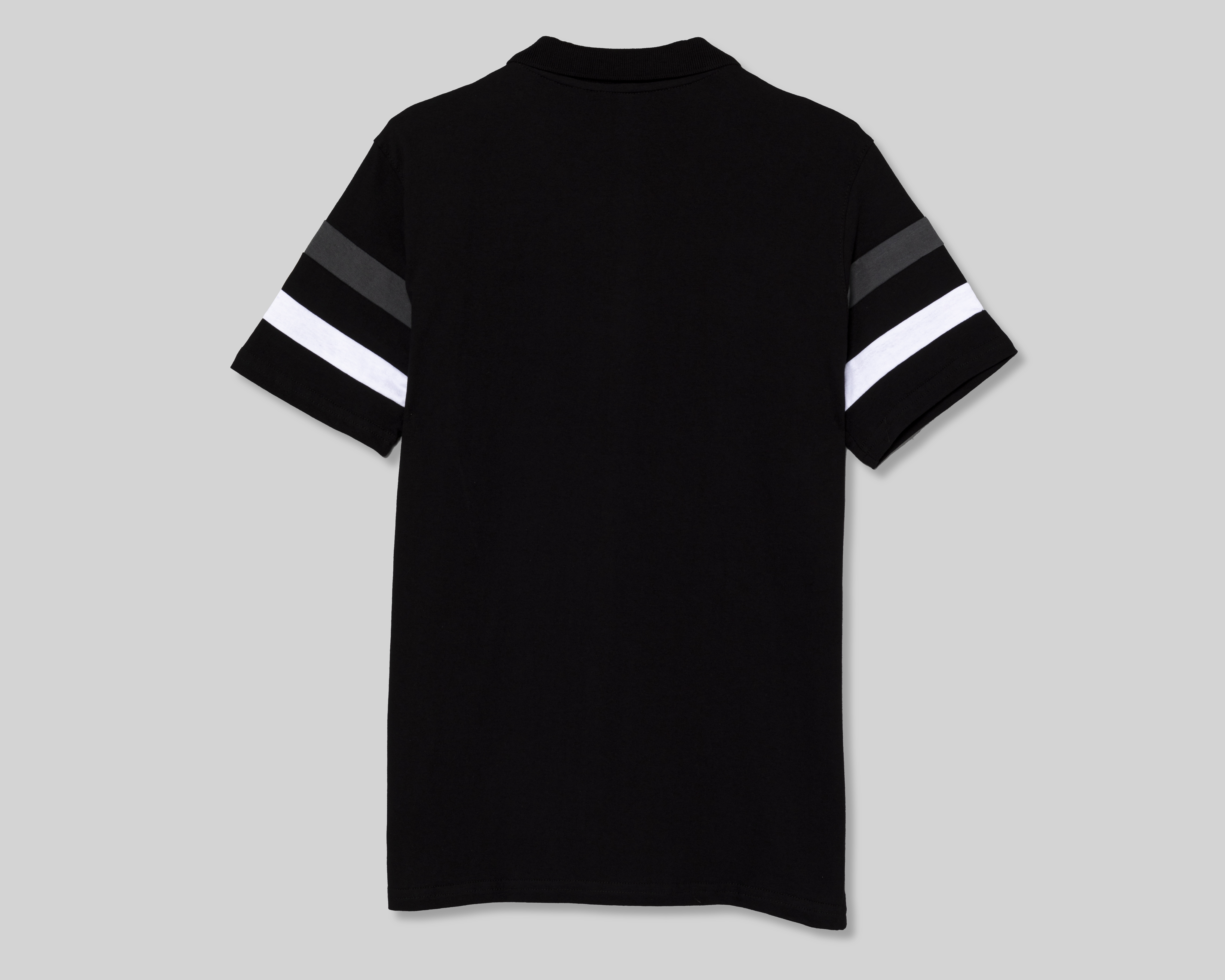 Foto 6 pulgar | Foto 5 | Playera Polo York Team Polo Club Negra con Franjas para Hombre