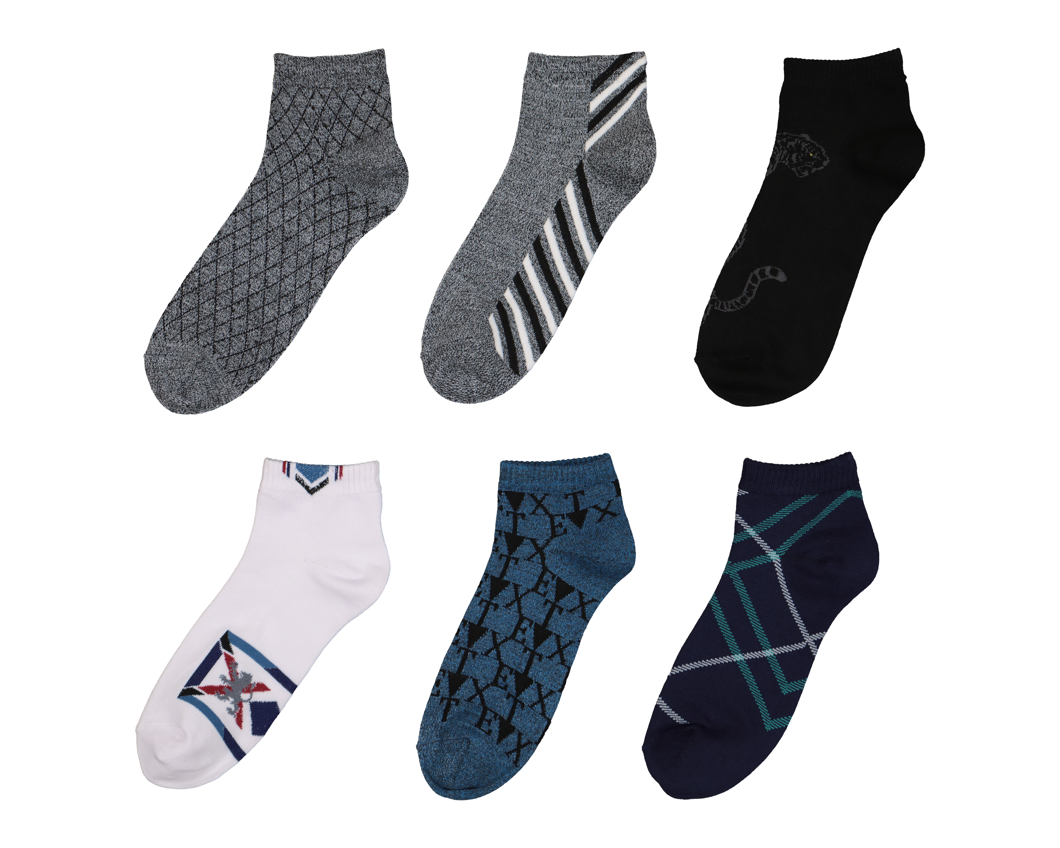 Foto 1 | Foto 1 | Calcetas Cortas Refill para Hombre 6 Pares