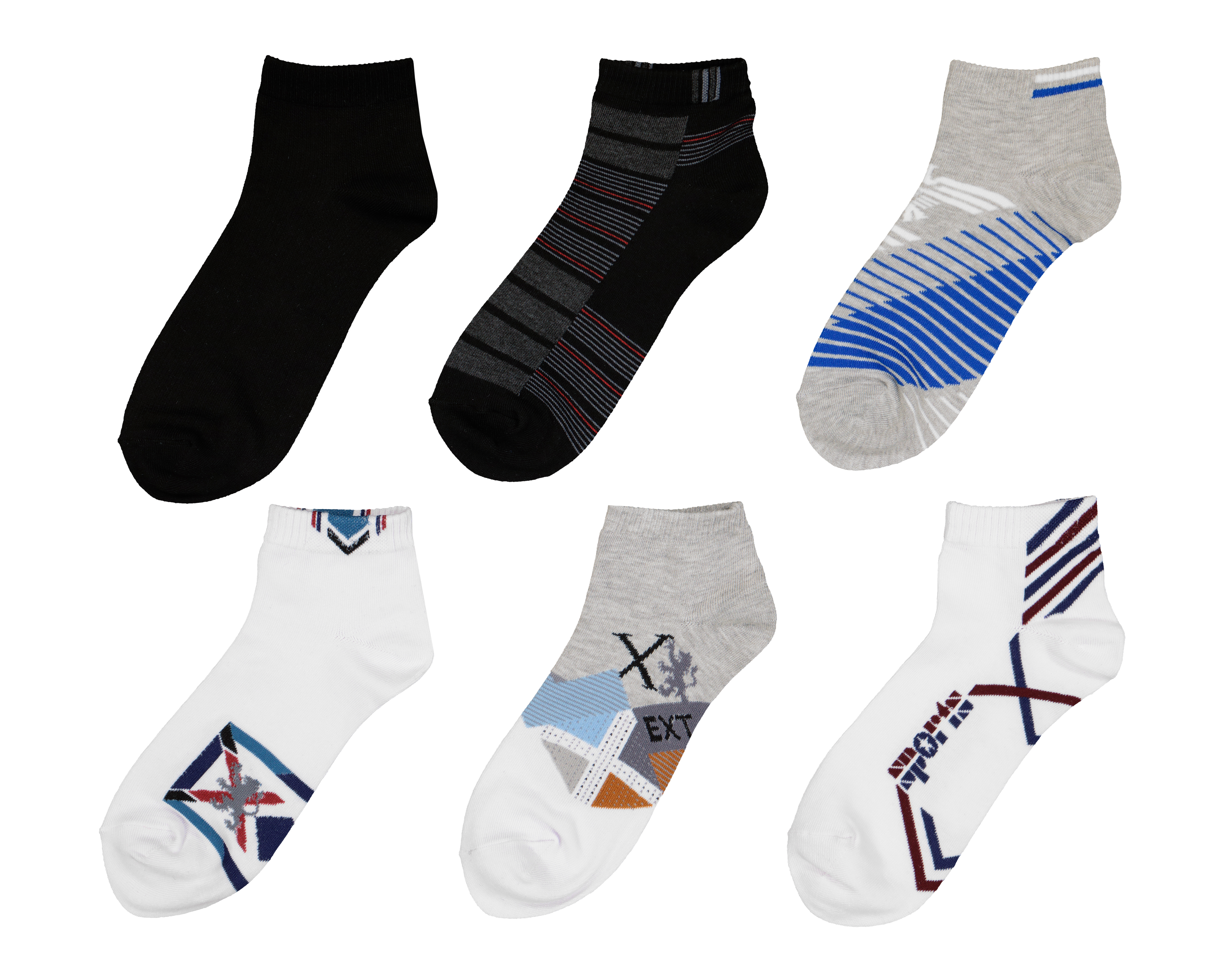 Calcetas Cortas Refill para Hombre 6 Pares