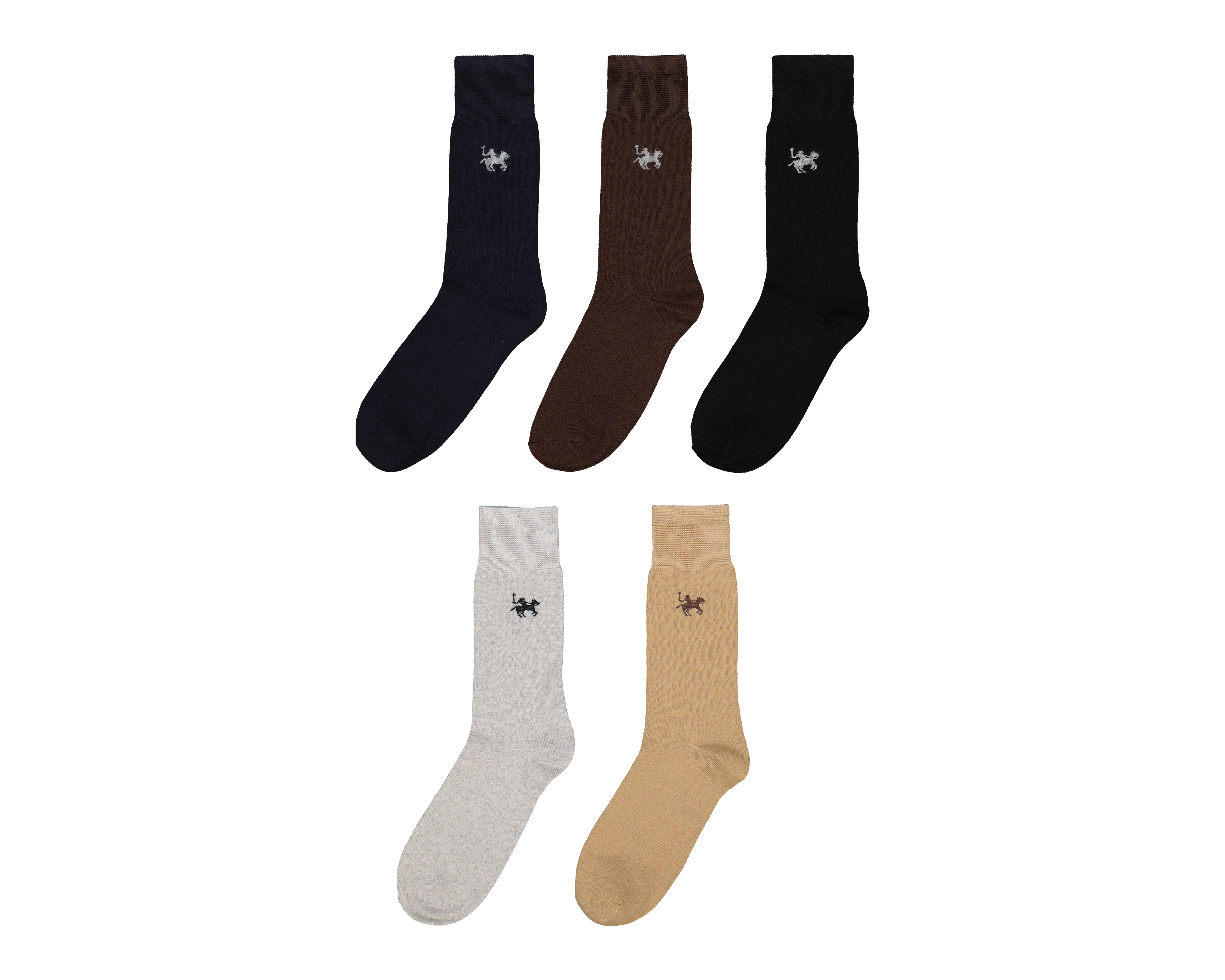 Foto 2 pulgar | Foto 1 | Calcetas de Vestir York Team Polo Club para Hombre 5 Pares