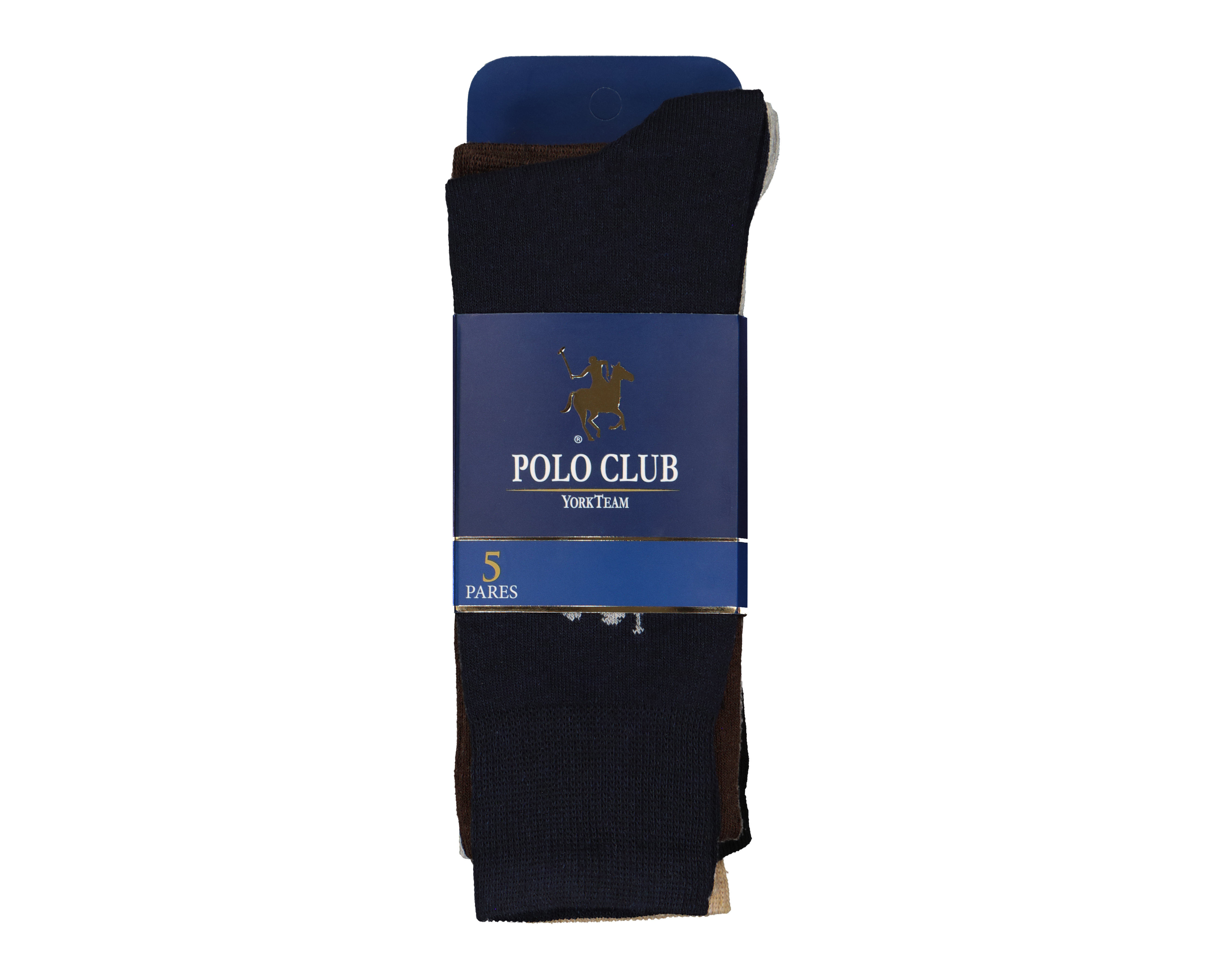 Foto 4 pulgar | Foto 3 | Calcetas de Vestir York Team Polo Club para Hombre 5 Pares
