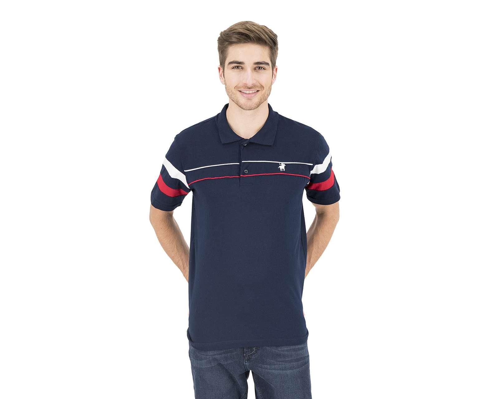 Playera Polo York Team Polo Club Azul Marino para Hombre