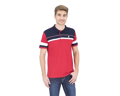 Foto 1 | Foto 1 | Playera Polo York Team Polo Club Roja y Azul Marino para Hombre