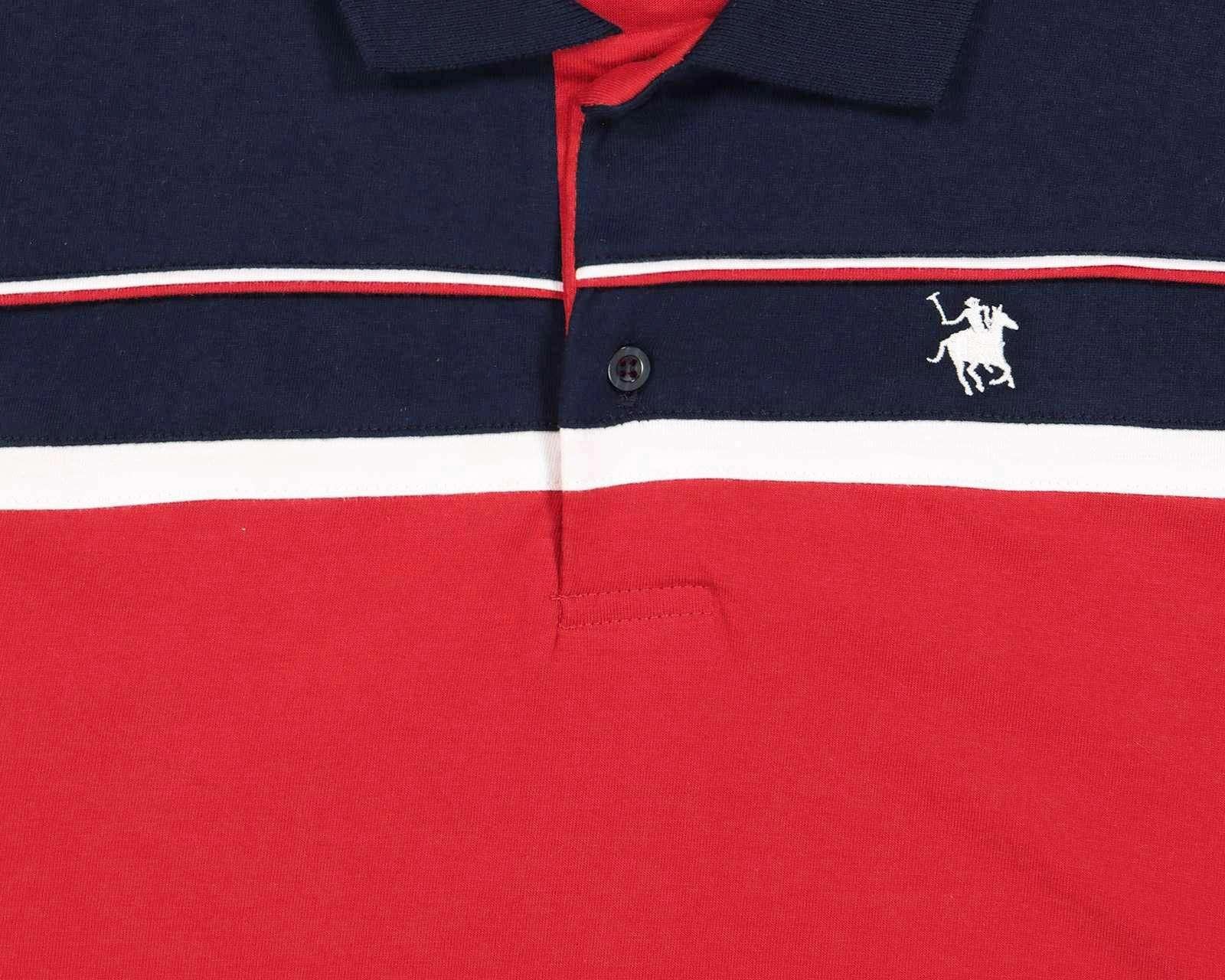 Foto 7 pulgar | Foto 6 | Playera Polo York Team Polo Club Roja y Azul Marino para Hombre