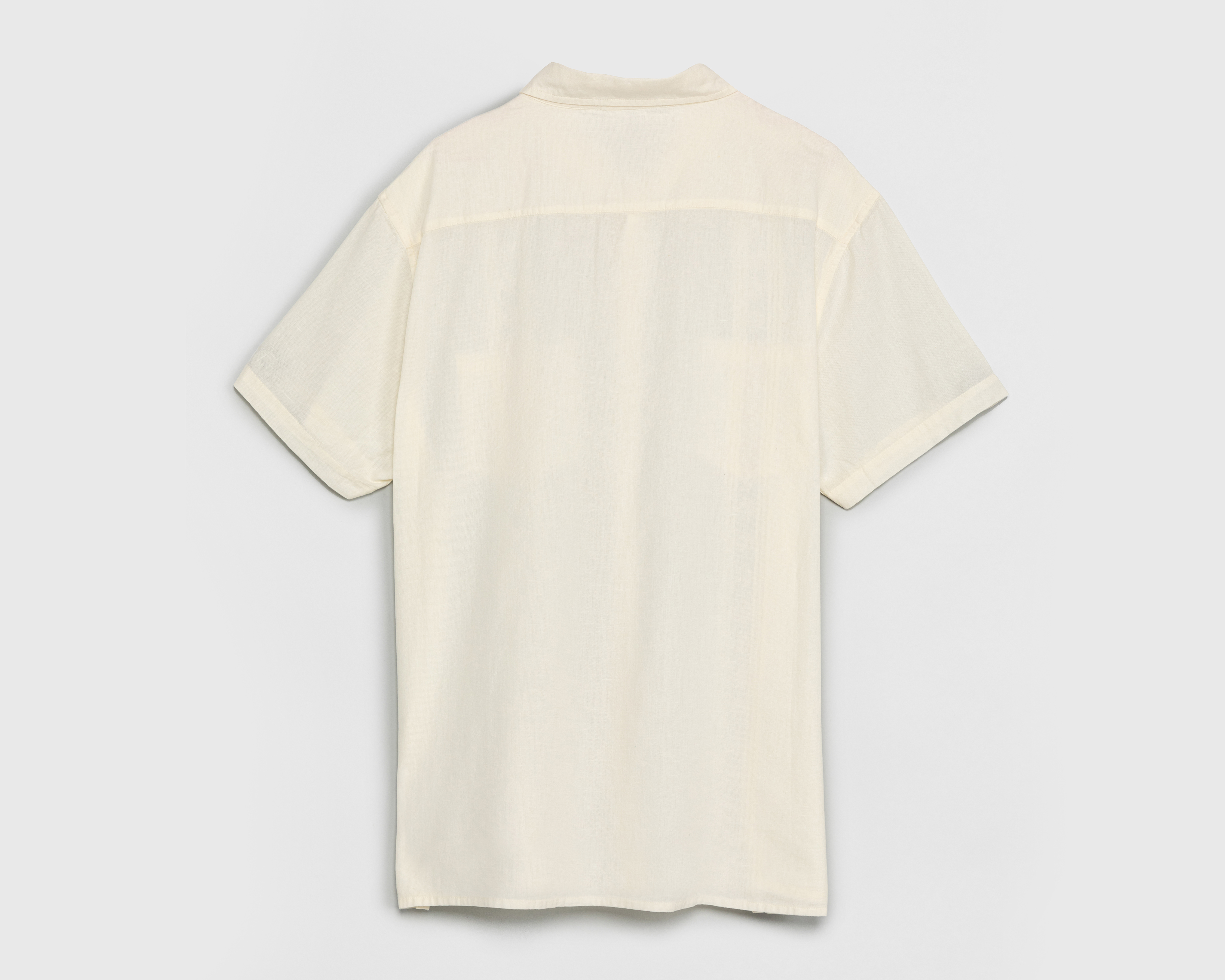 Foto 3 pulgar | Foto 2 | Camisa de Vestir Porto Sur Manga Corta Cuello Italiano