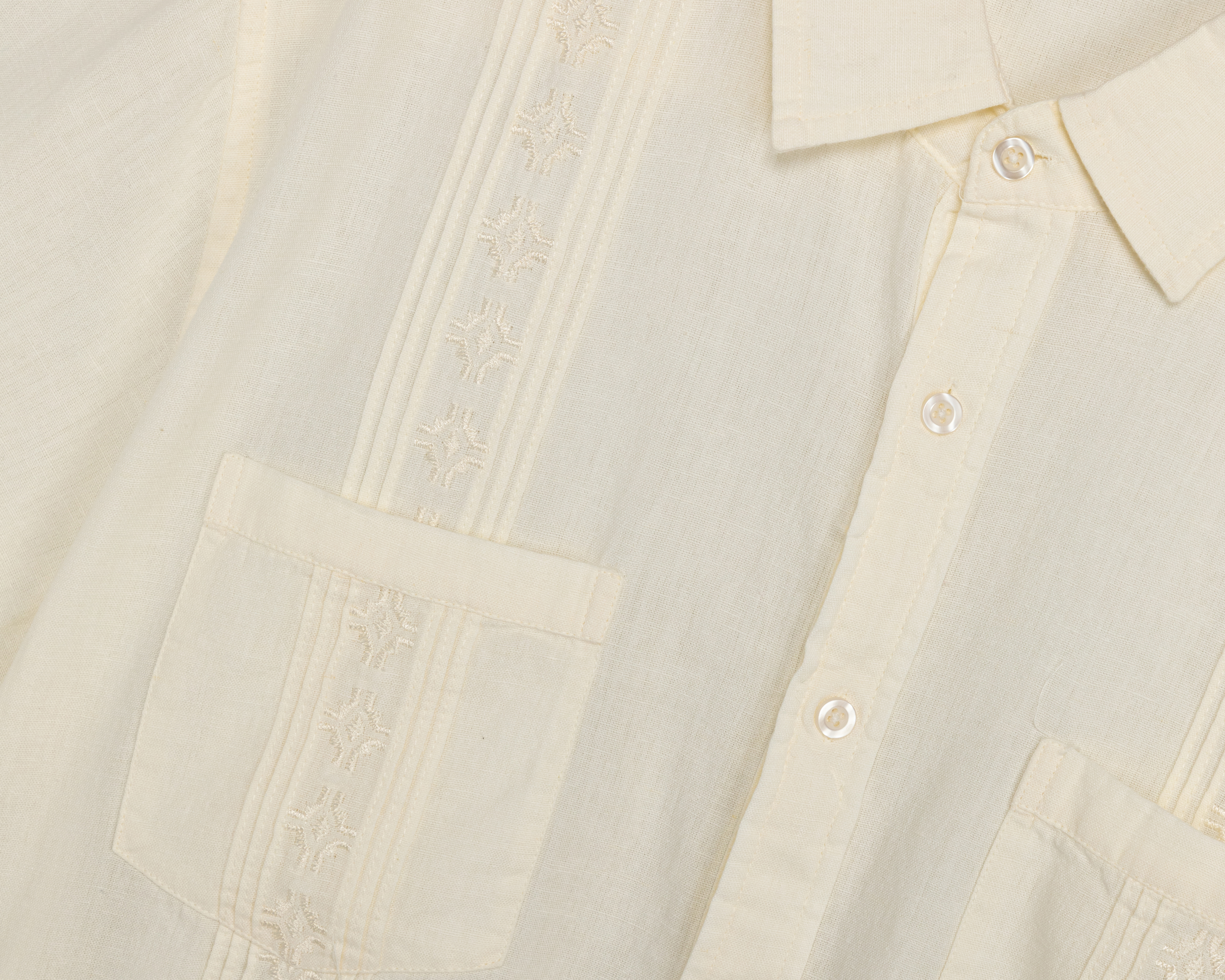 Foto 4 pulgar | Foto 3 | Camisa de Vestir Porto Sur Manga Corta Cuello Italiano