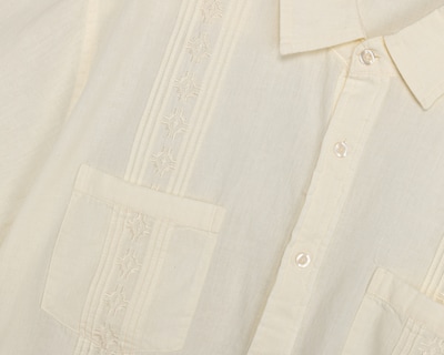 Foto 3 | Foto 3 | Camisa de Vestir Porto Sur Manga Corta Cuello Italiano