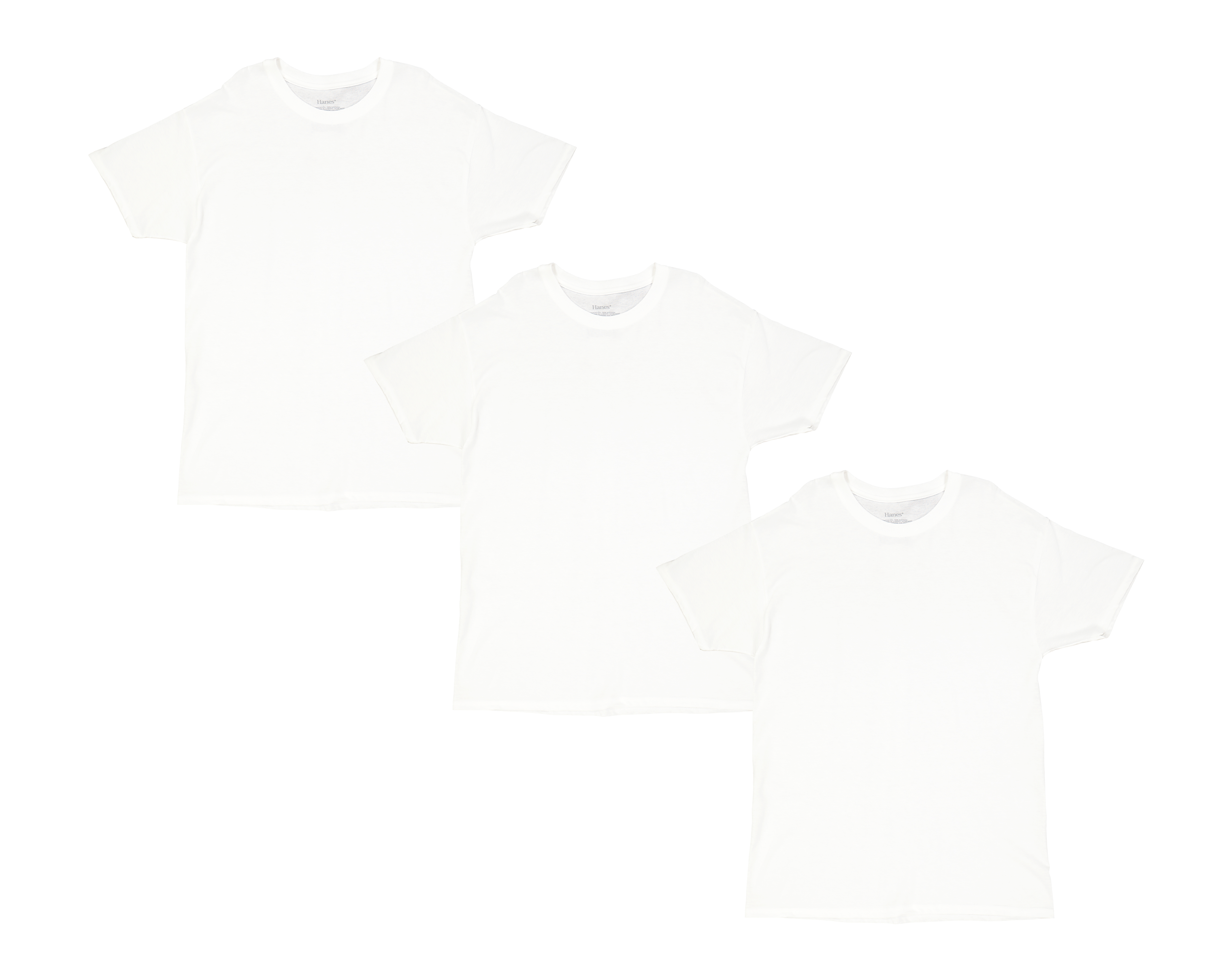 Foto 2 pulgar | Foto 1 | Playera Interior Cuello Redondo Hanes 3 Piezas