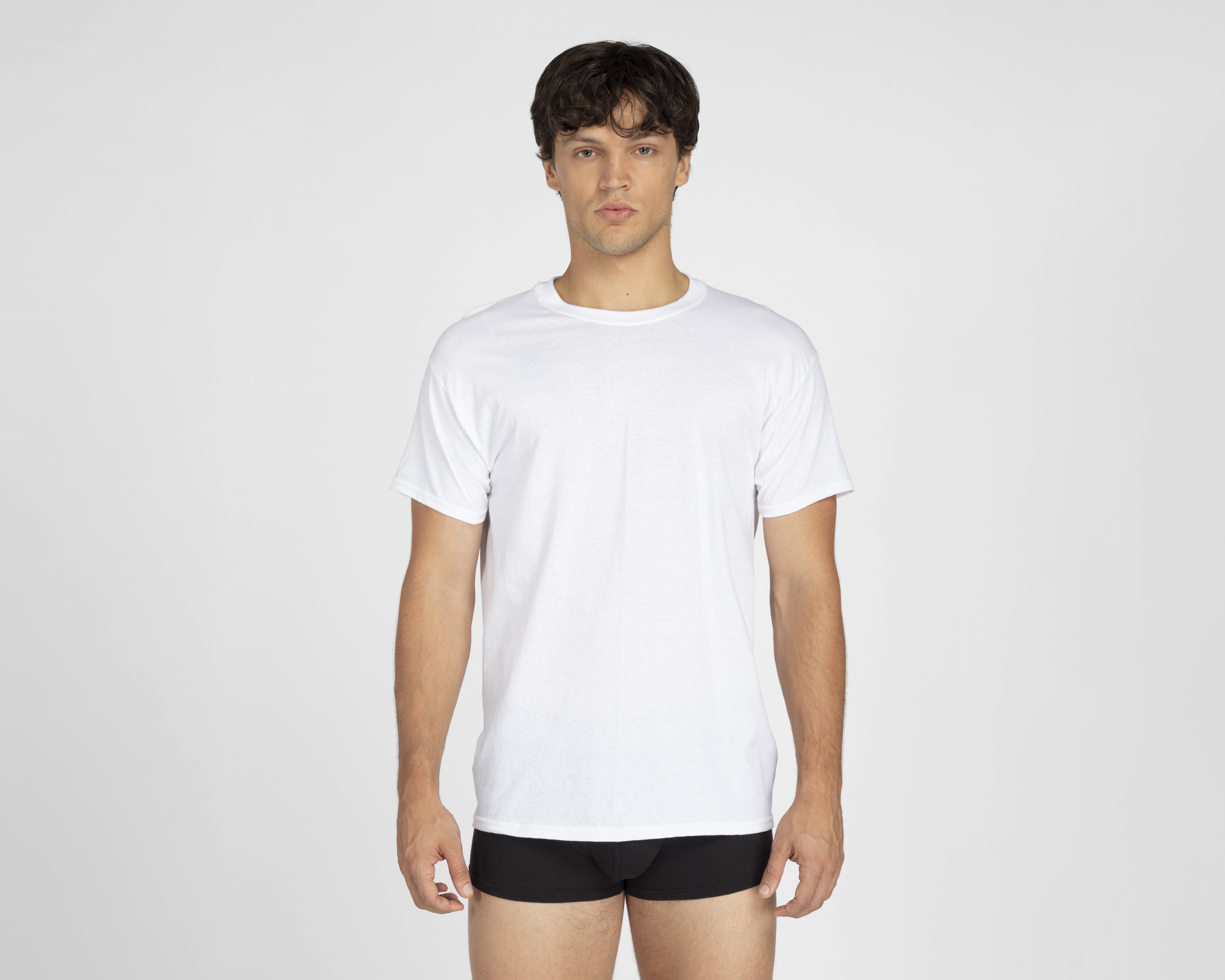 Foto 3 pulgar | Foto 2 | Playera Interior Cuello Redondo Hanes 3 Piezas