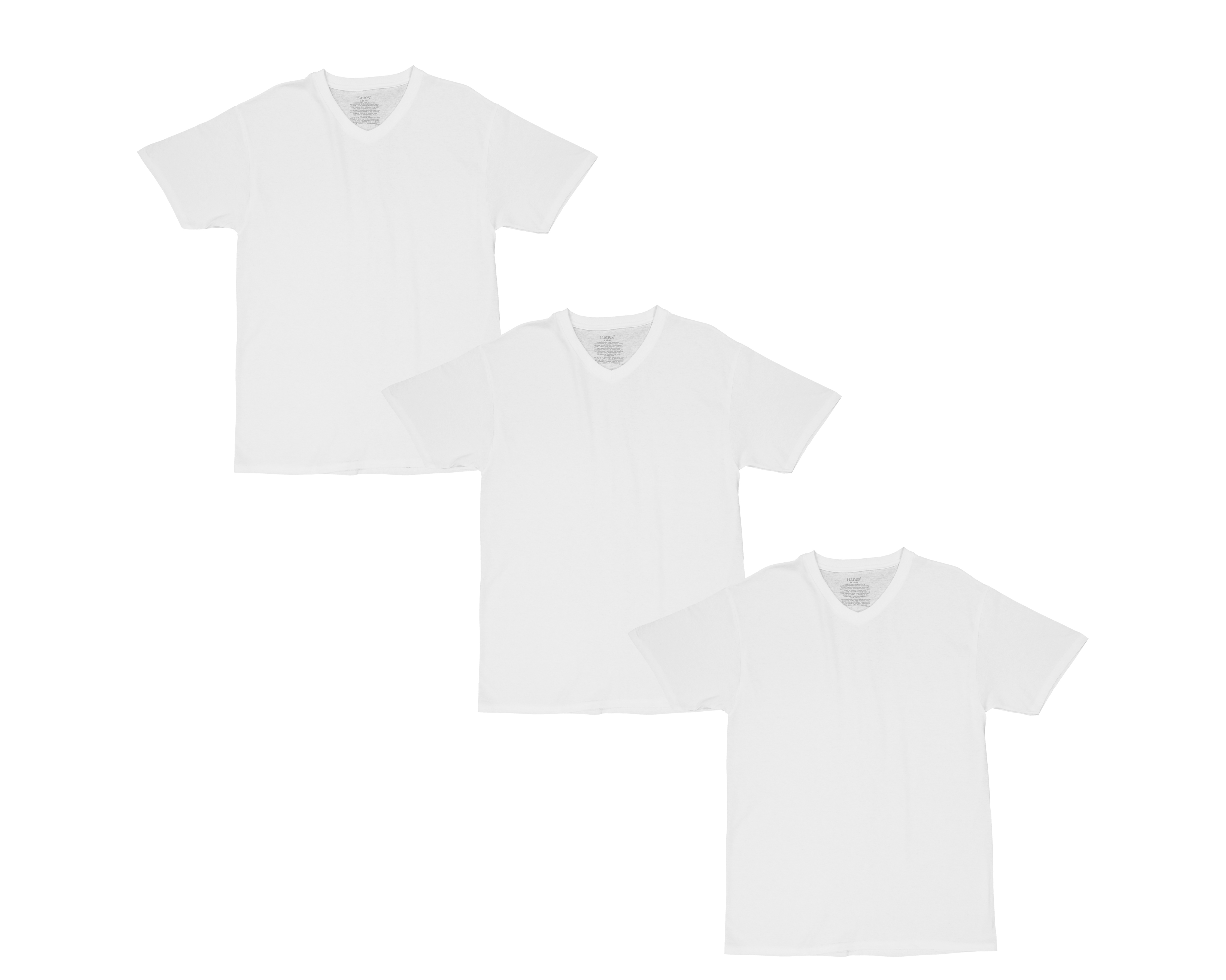 Playera Interior Cuello V Hanes para Hombre 3 Piezas