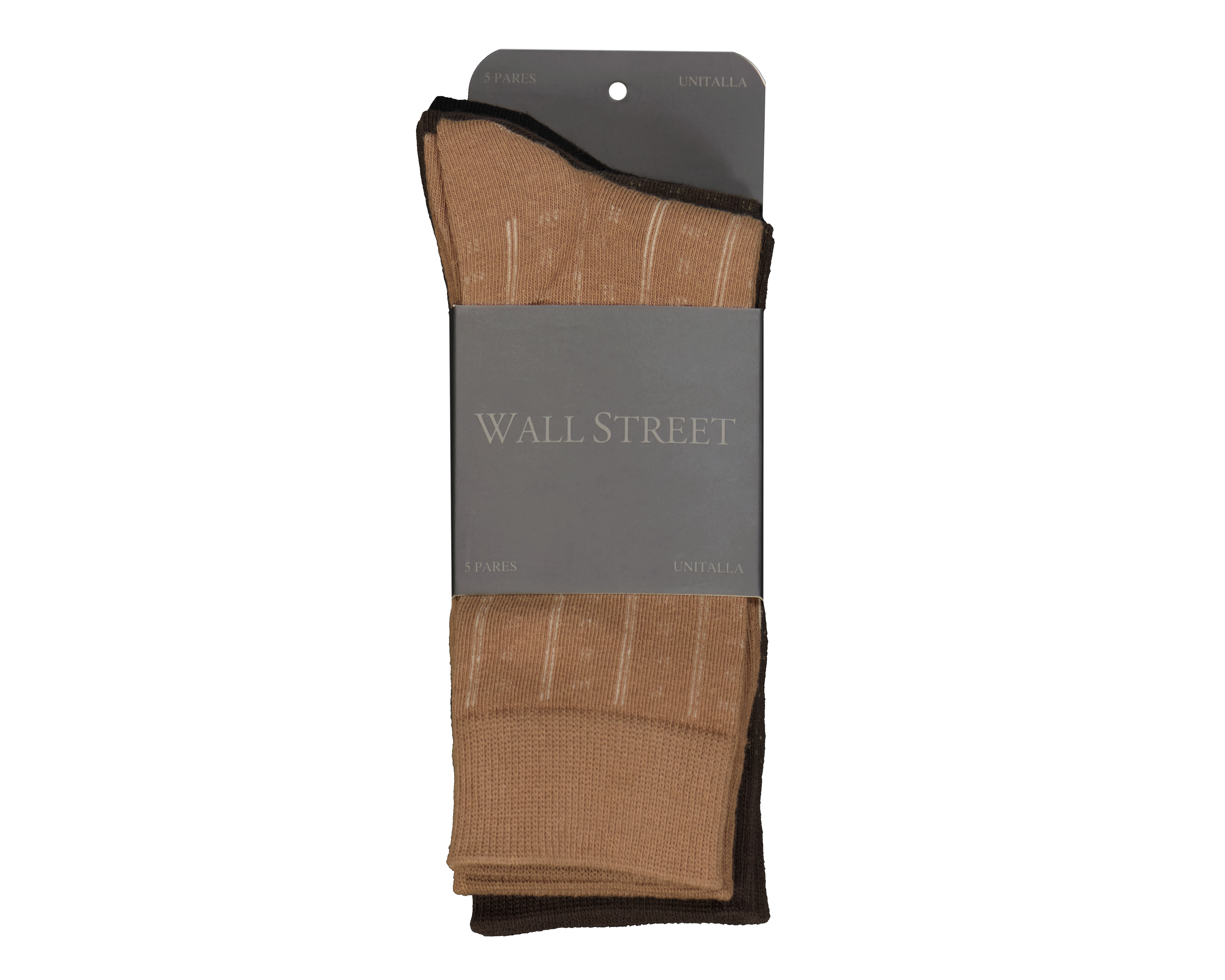 Foto 4 pulgar | Foto 3 | Calcetas de Vestir Largas de Algodón Wall Street para Hombre 5 Pares