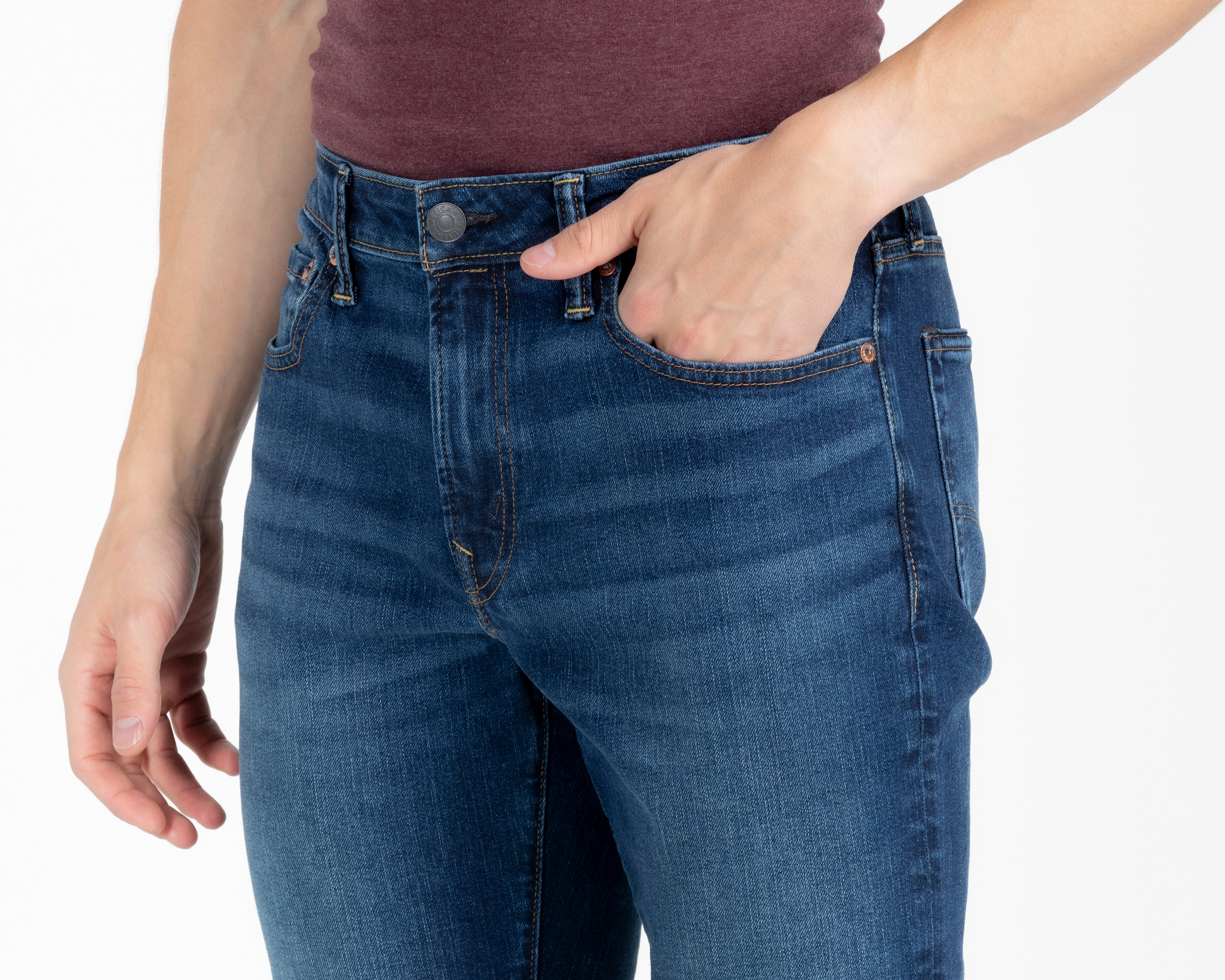 Foto 4 pulgar | Foto 3 | Jeans Slim Straight American Eagle Dark Clean