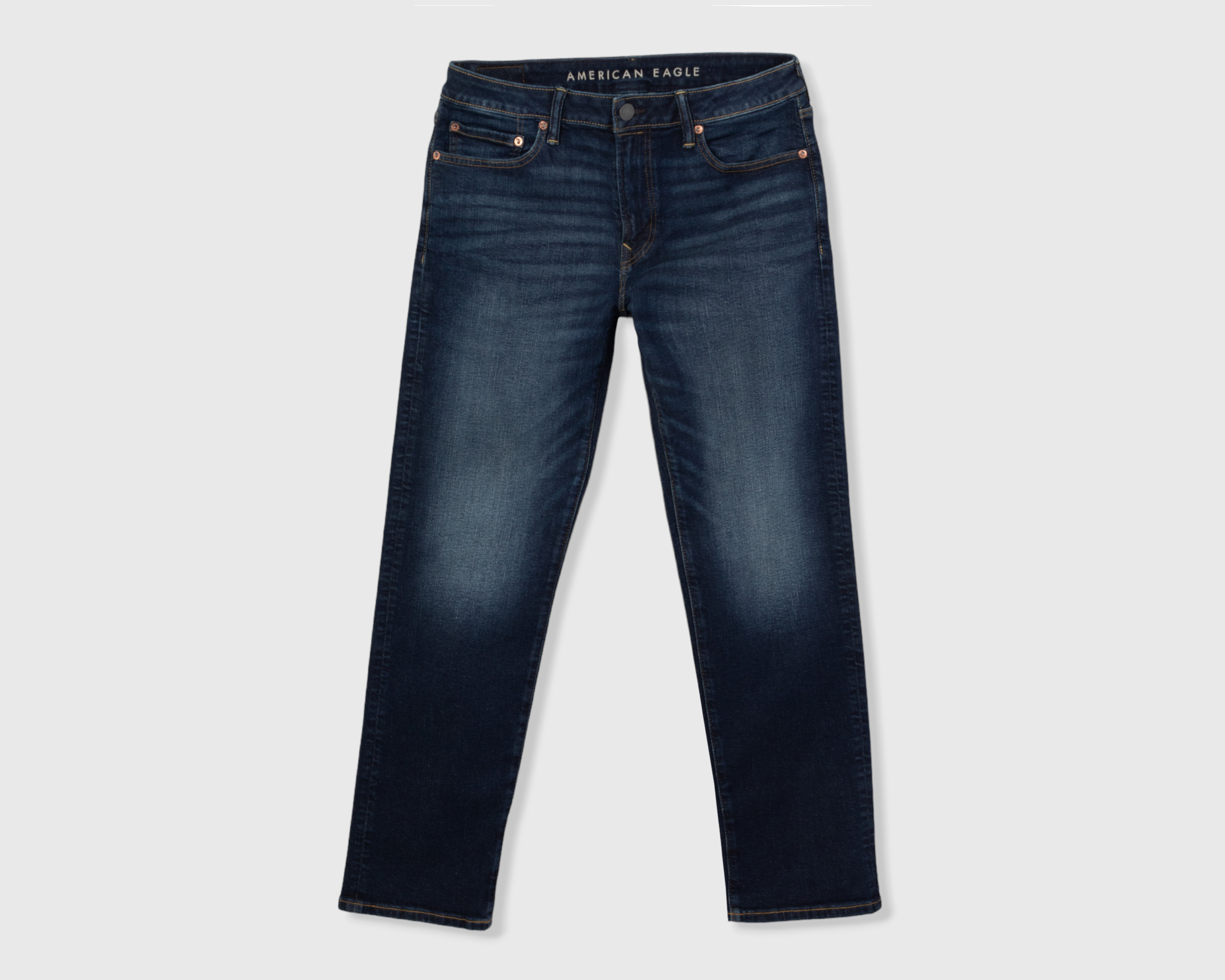 Foto 2 pulgar | Foto 1 | Jeans Straight American Eagle Dark Clean