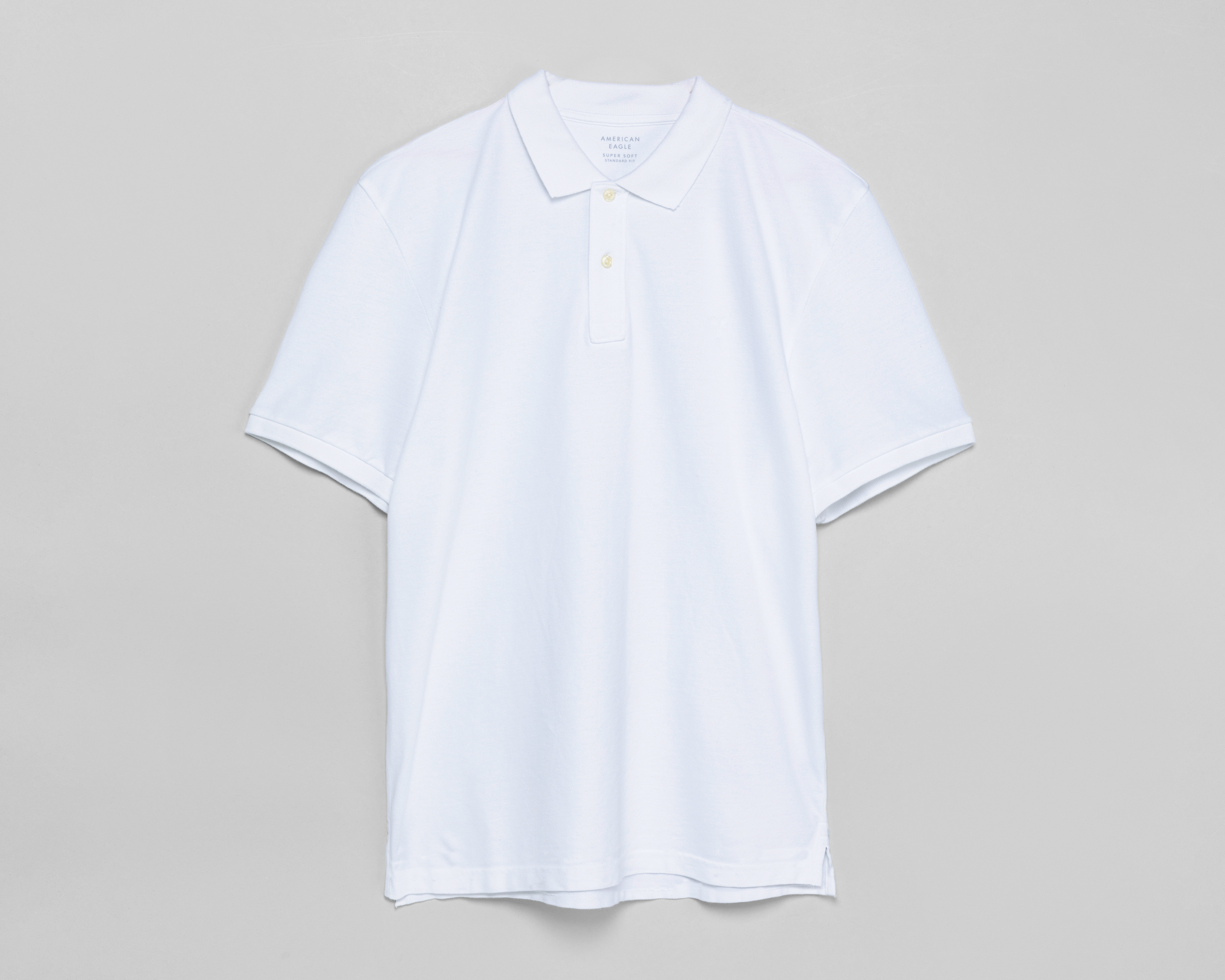 Playera Polo American Eagle Blanca para Hombre