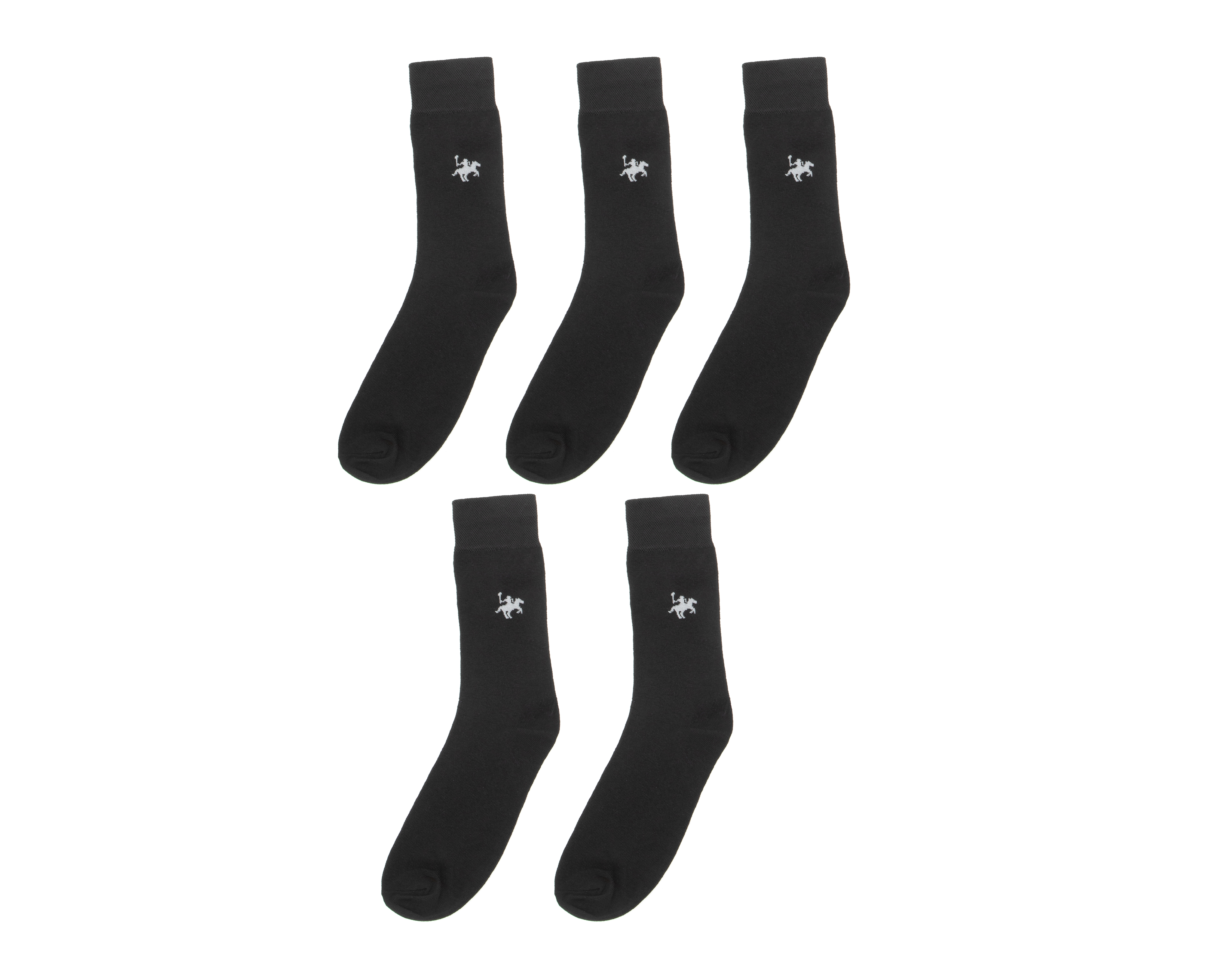 Calcetas de Vestir Largas York Team Polo Club para Hombre 5 Pares