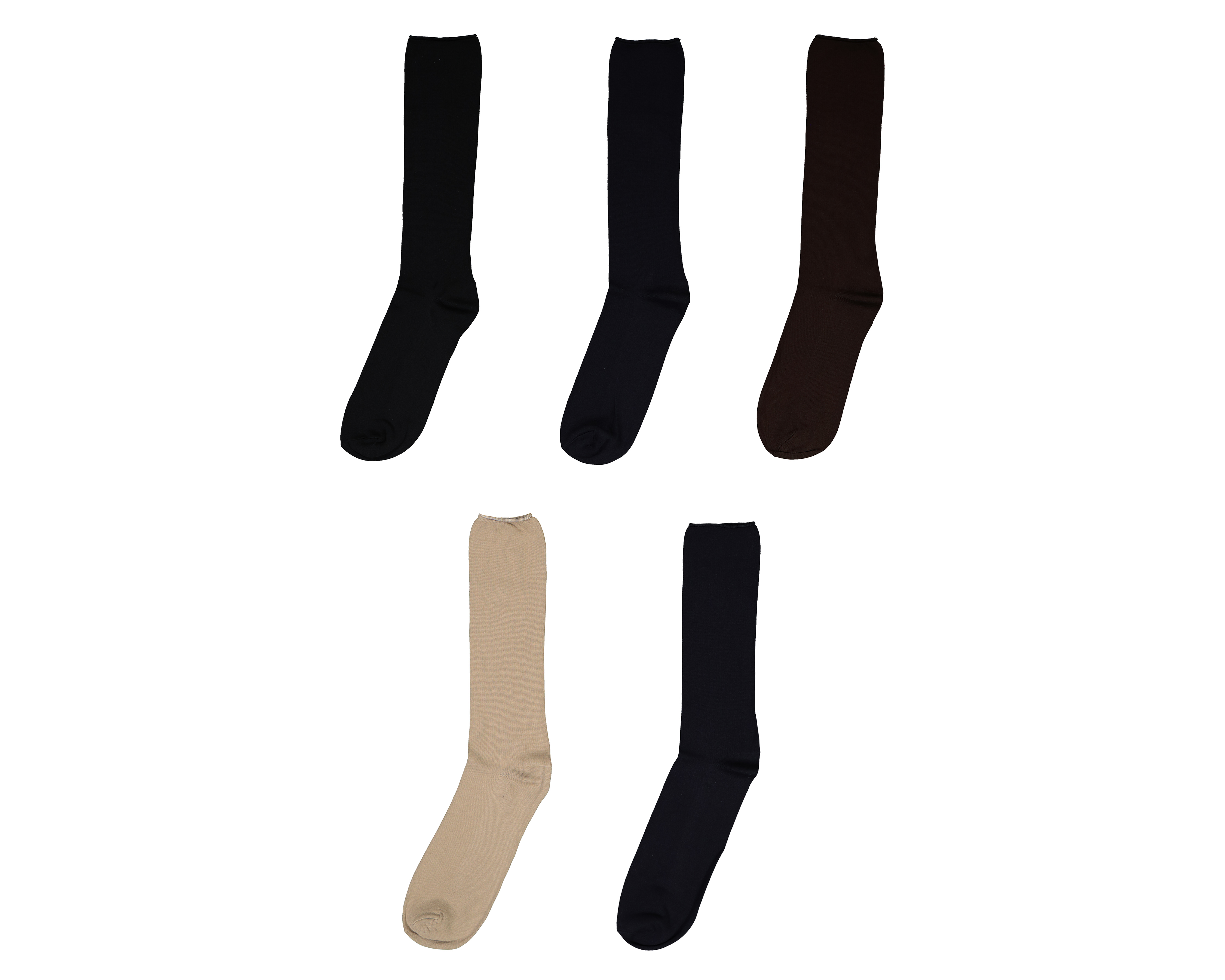 Foto 2 pulgar | Foto 1 | Calcetas de Vestir Largas Wall Street para Hombre 5 Pares