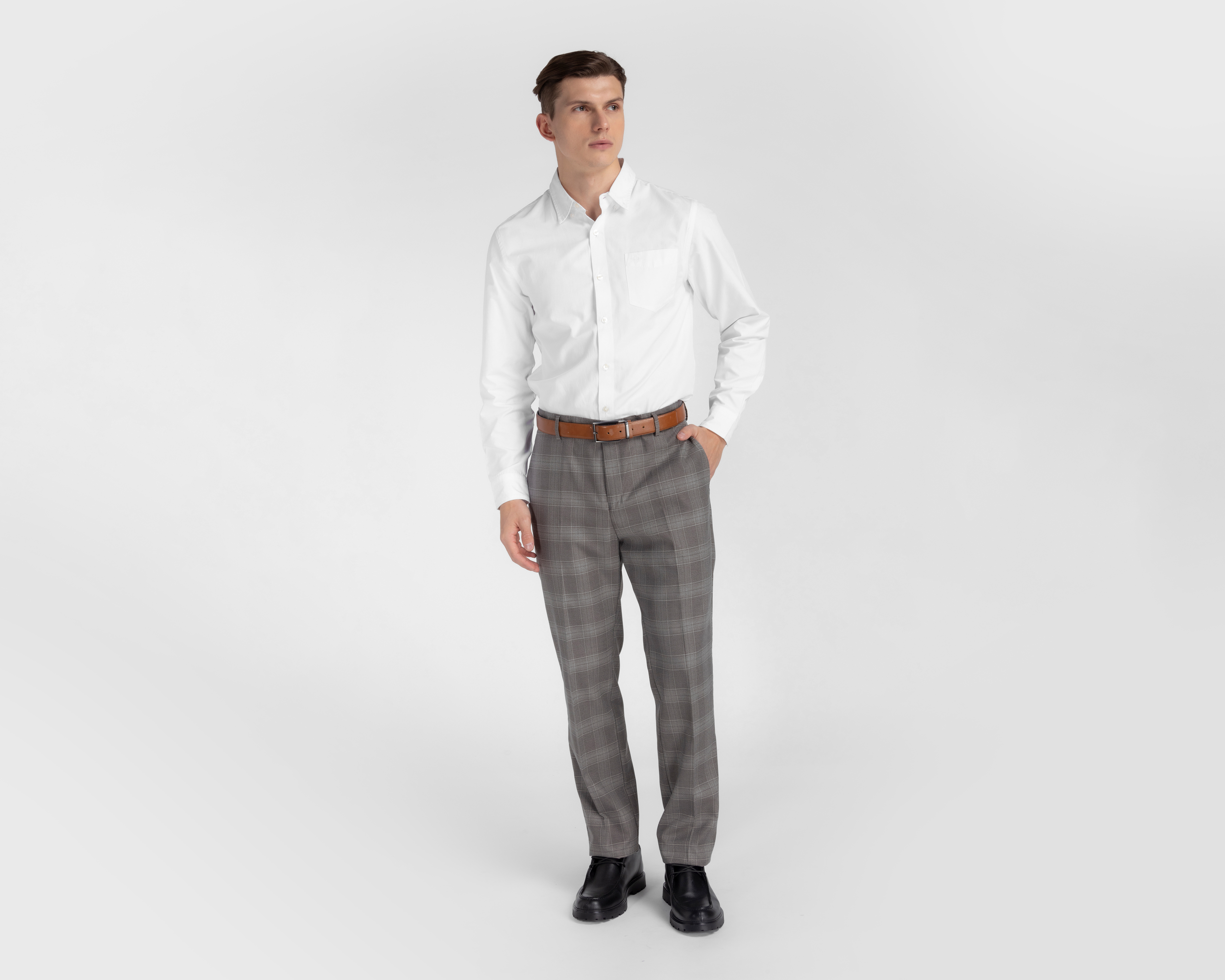 Foto 2 | Foto 2 | Pantalón de Vestir Wall Street a Cuadros para Hombre