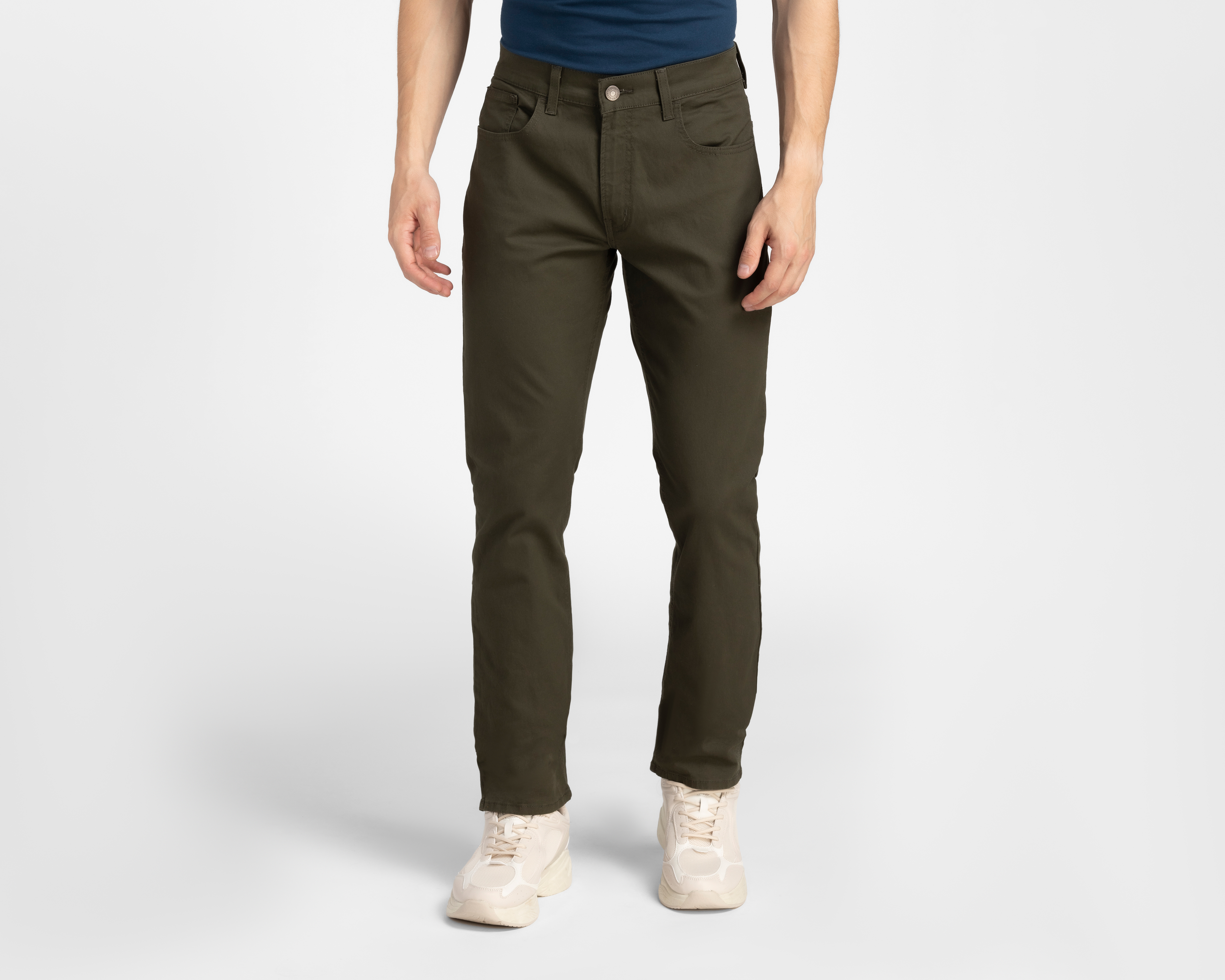 Foto 2 pulgar | Foto 1 | Pantalón de Gabardina Oggi Slim Fit